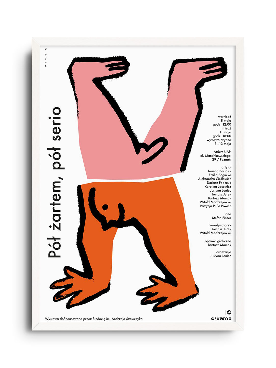 "Half Joking Half Serious" fine art print by Bartosz Mamak in white frame |frame=White Frame|