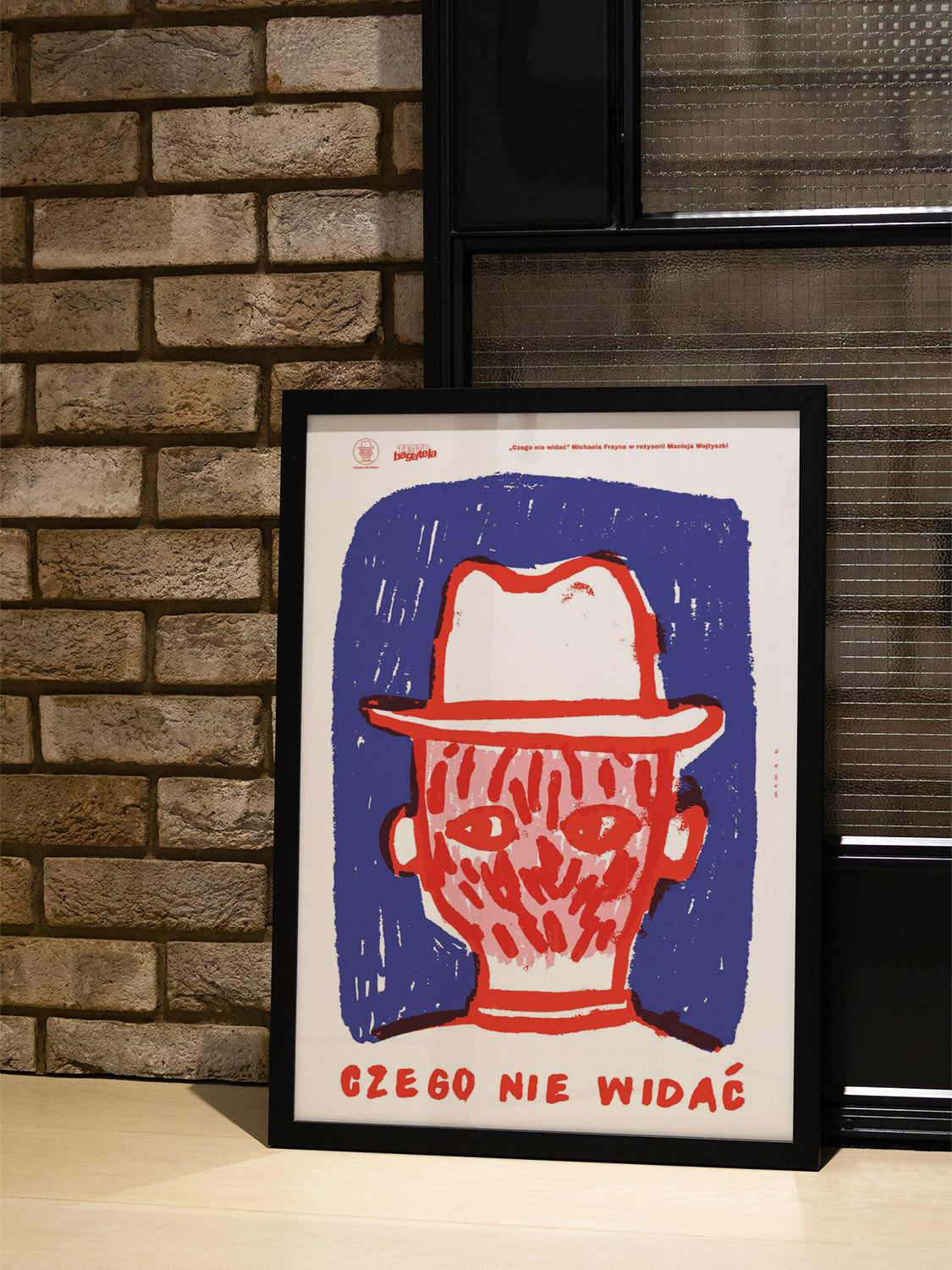 "What Can't Be Seen" by Bartosz Mamak, fine art print in black frame displayed in styled interior setting |type=lifestyle|