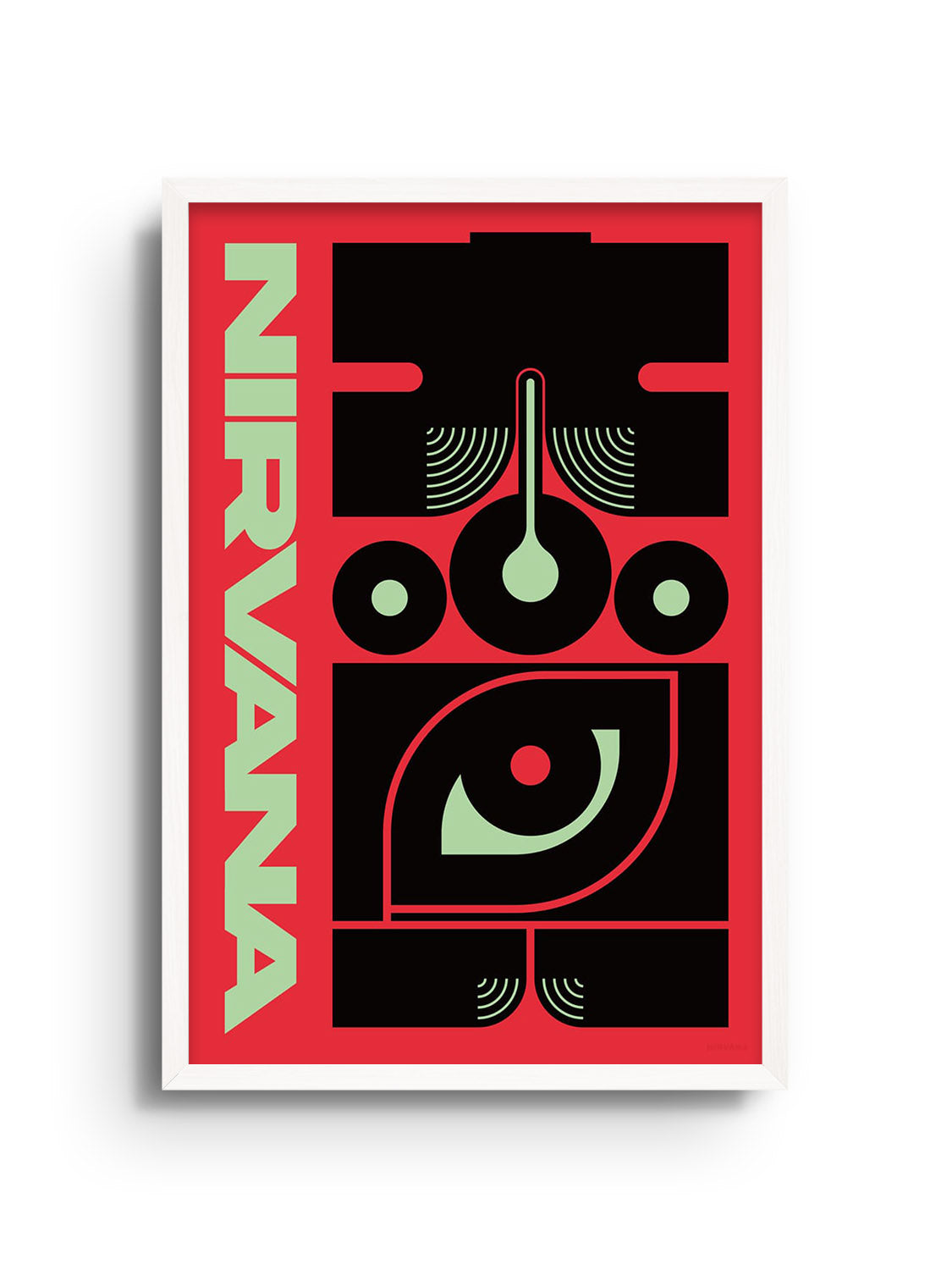 "大覚#2 (nirvana)" by Kenichi Minami, fine art print in white frame |frame=White Frame|