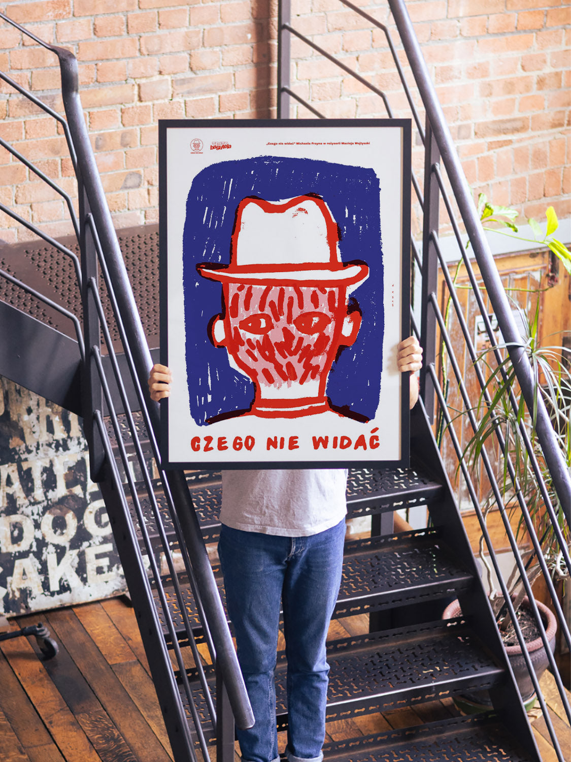 "What Can't Be Seen" by Bartosz Mamak in black frame, fine art print displayed in styled interior setting. |type=lifestyle|