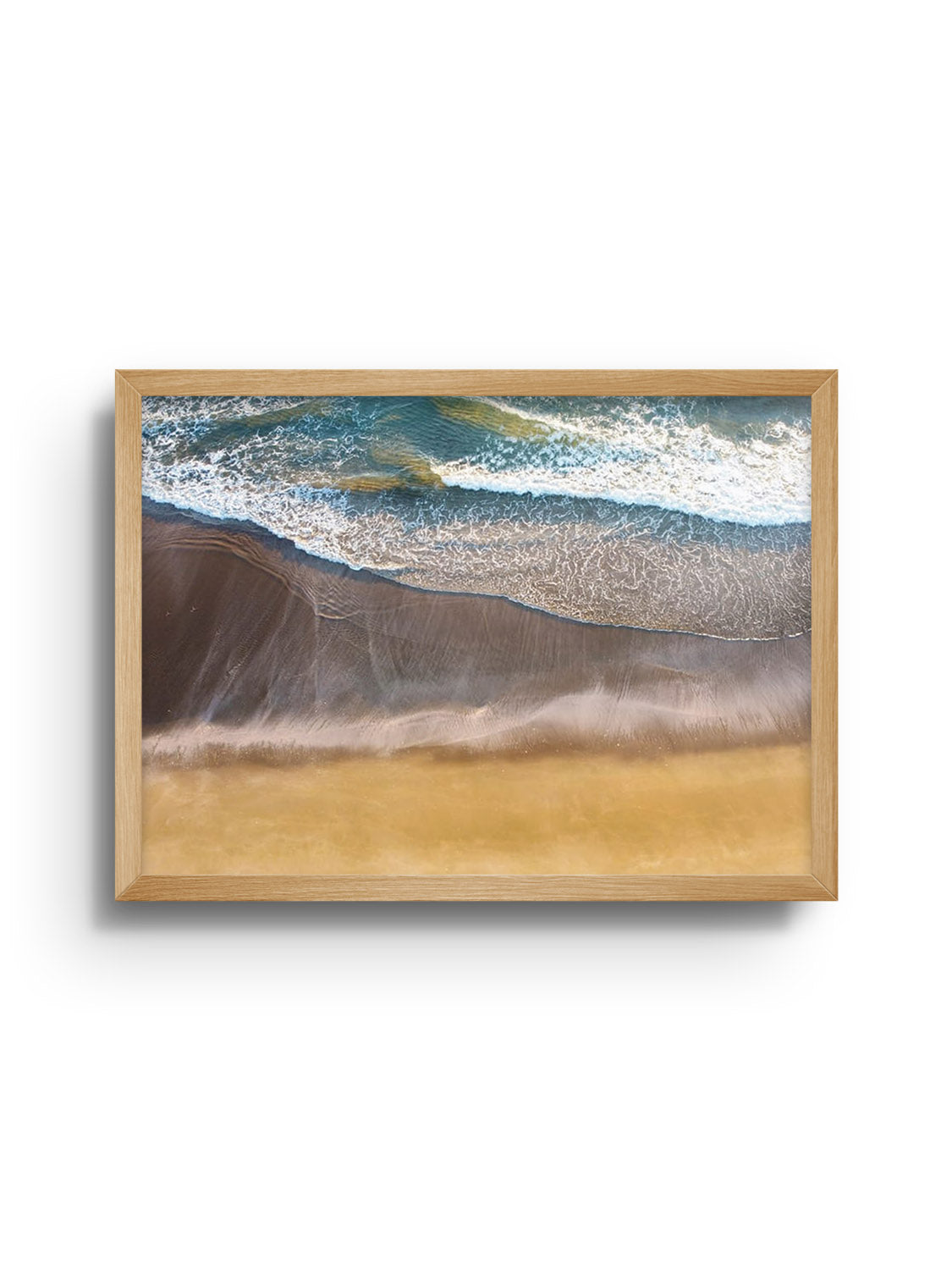 "Hot Water Beach III" by Victoria Benjafield in Natural Frame - Fine Art Print Display |frame=Natural Frame|