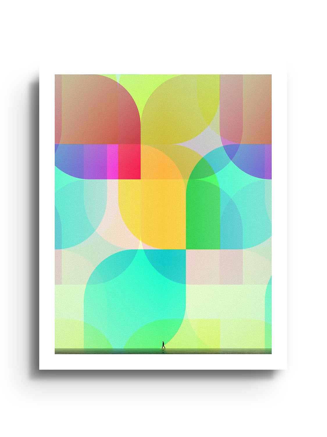 Fine art print of "Visual Comfort Layer" by Michael Strevens, unframed.