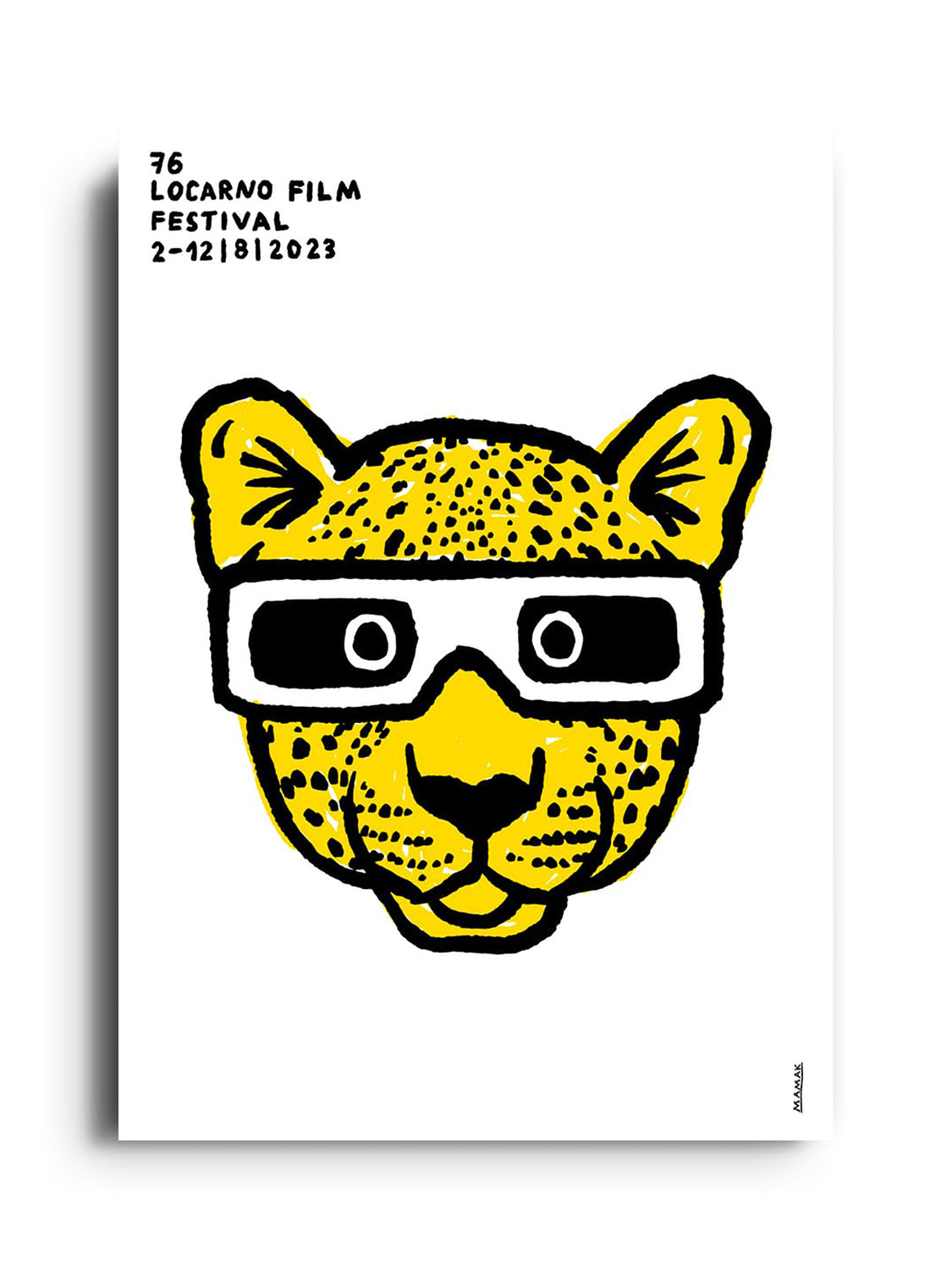 "76 Locarno Film Festival" by Bartosz Mamak, fine art print, displayed unframed. |frame=Unframed|