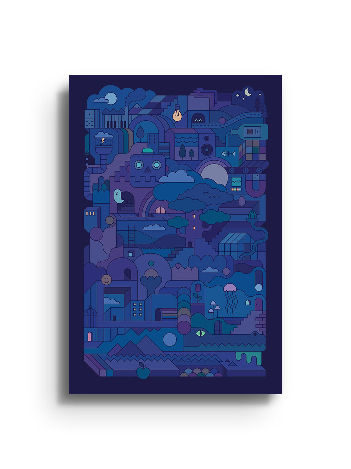 "Oneirism (Nightmare) by Rick Crane, fine art print unframed, showcasing intricate dream-inspired visuals." |frame=Unframed|