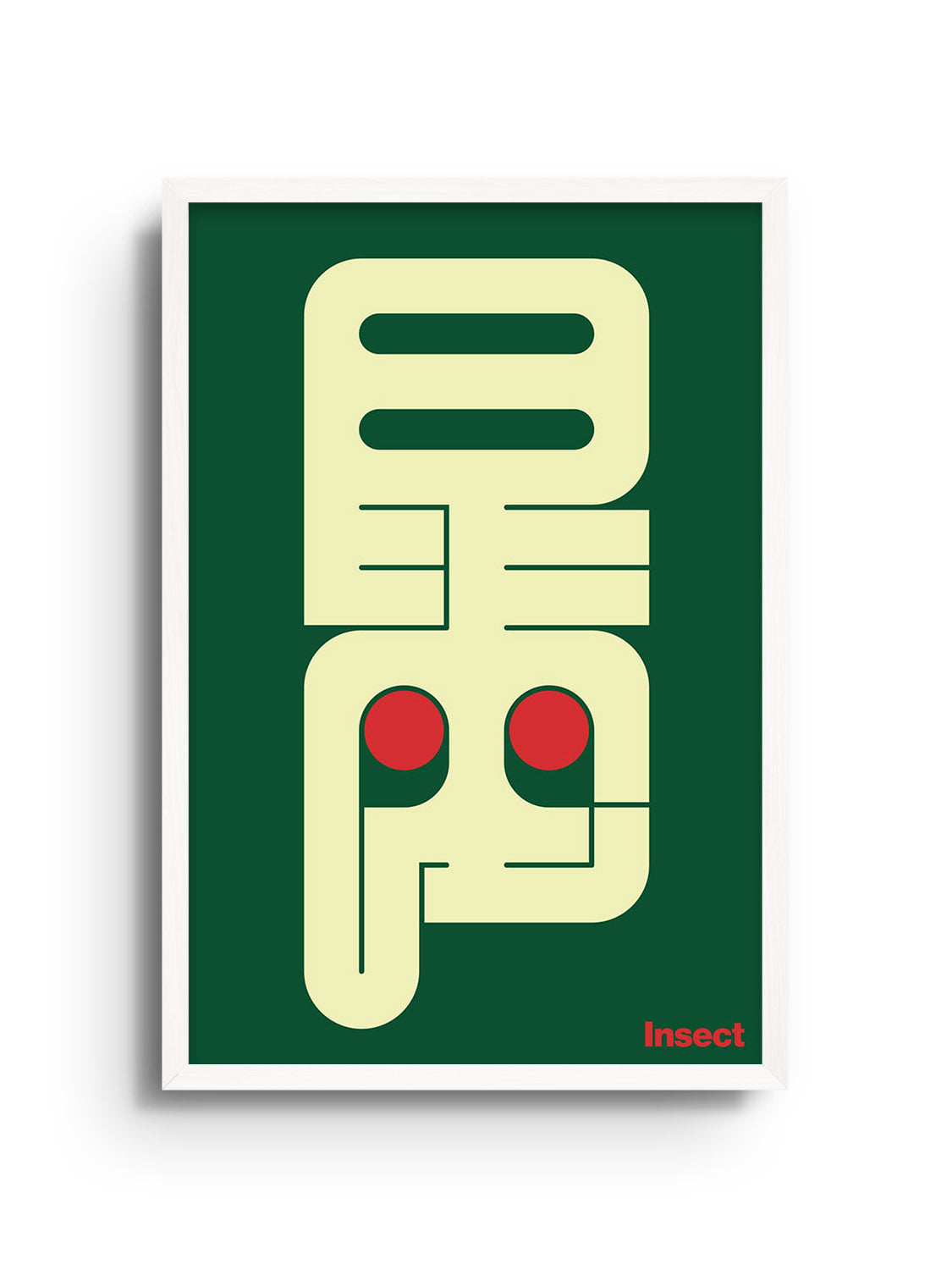 "昆虫#1 (Insect)" by Kenichi Minami in white frame, fine art print. |frame=White Frame|