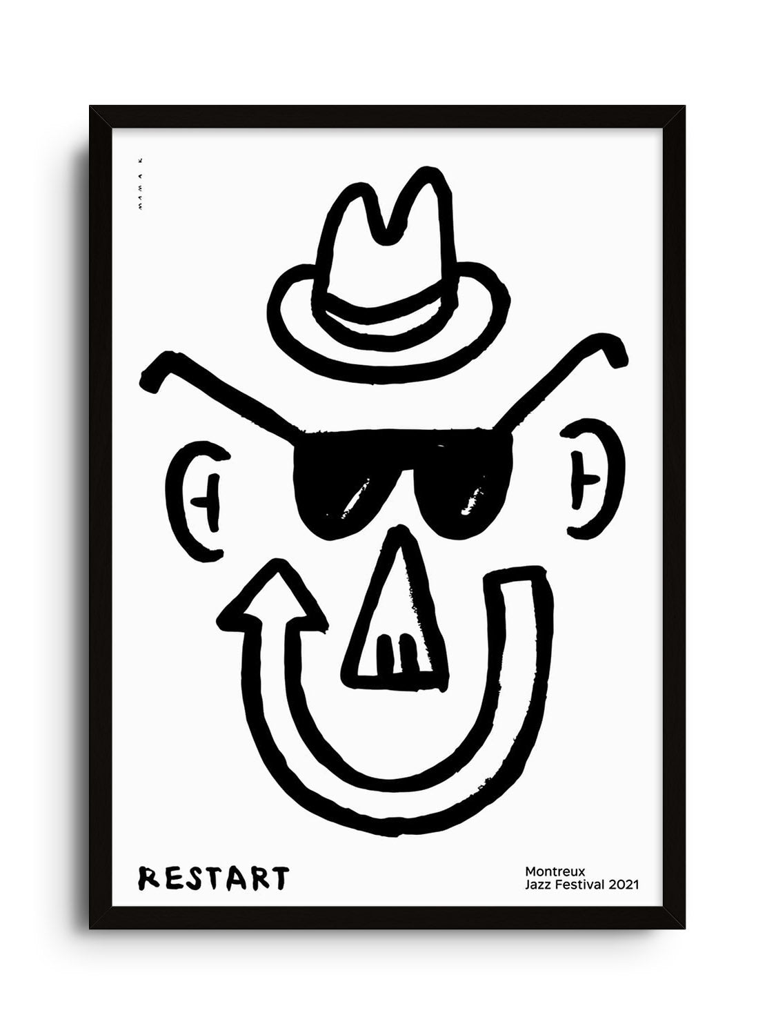 "Montreus Jazz Festival" by Bartosz Mamak, fine art print in black frame. |frame=Black Frame|