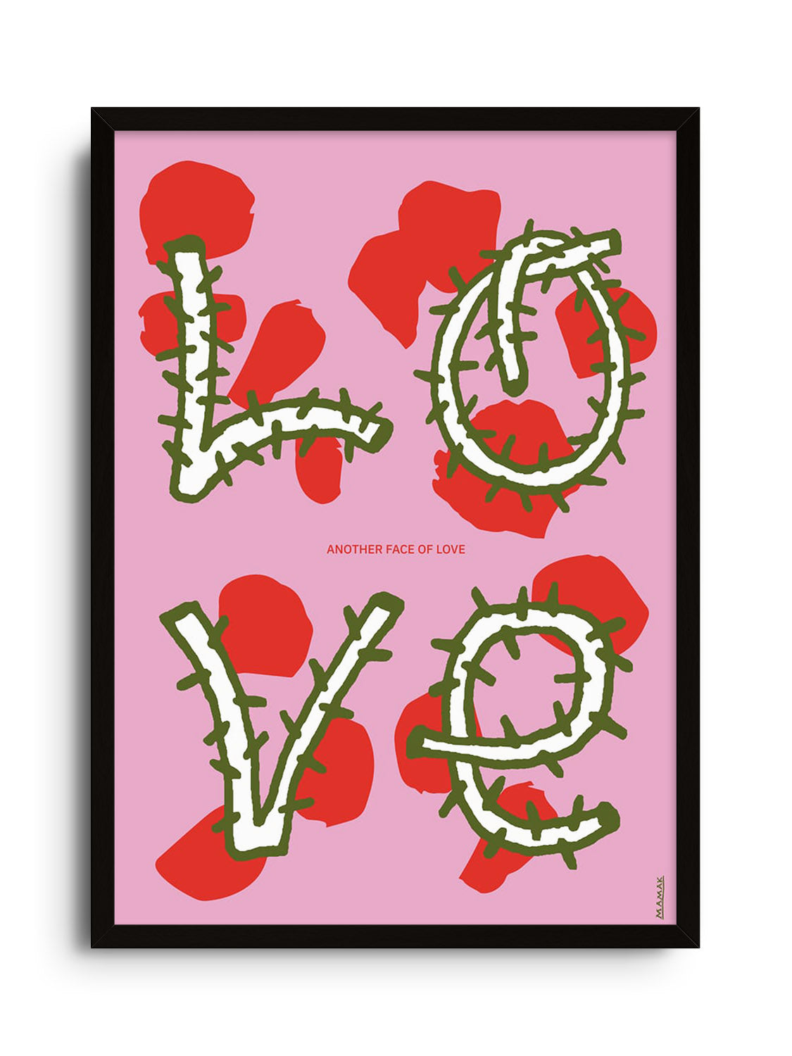 "Another Face Of Love" fine art print by Bartosz Mamak in black frame |frame=Black Frame|