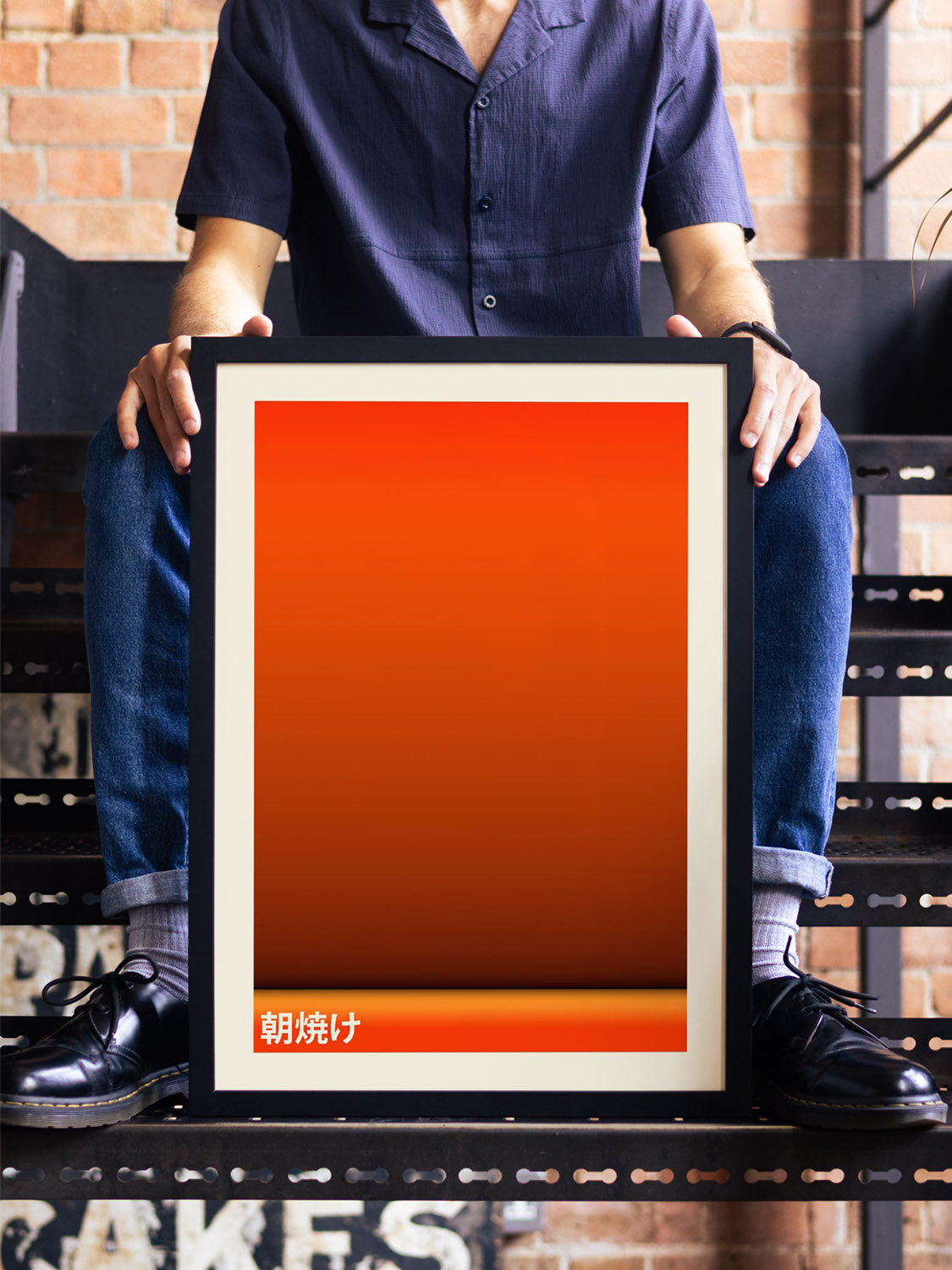 "Morning Glow by Karl Westbrook in black frame displayed in styled interior setting." |type=lifestyle|