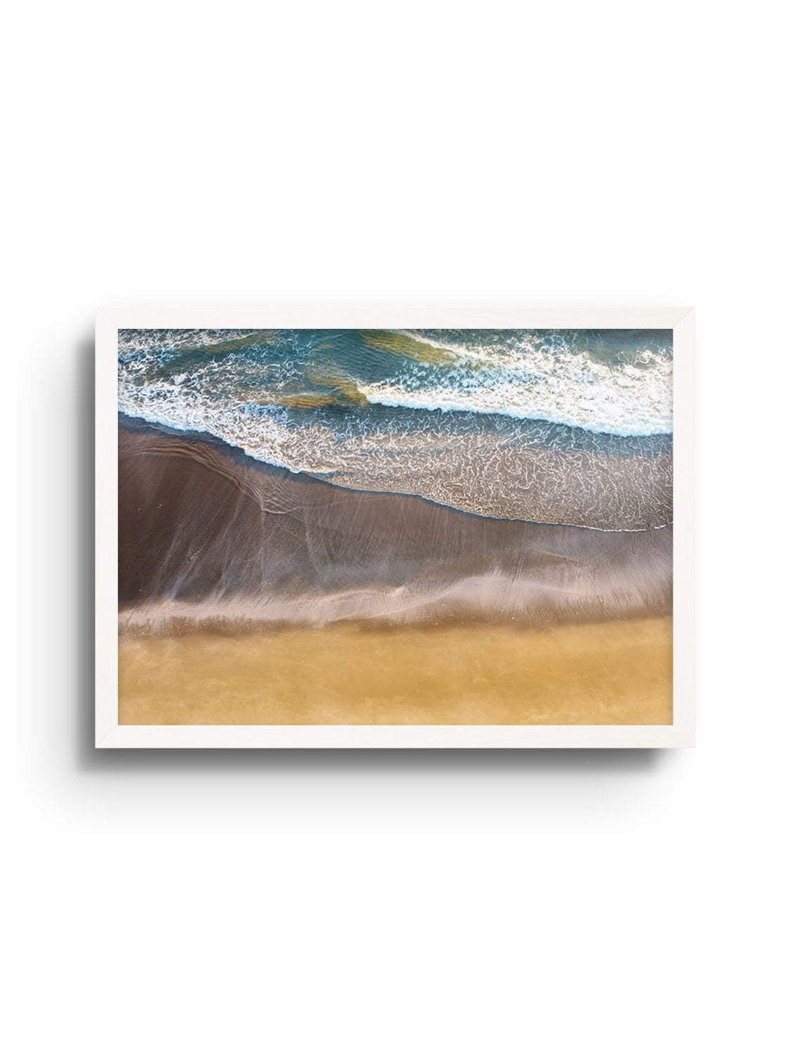 "Hot Water Beach III" by Victoria Benjafield in white frame, fine art print. |frame=White Frame|