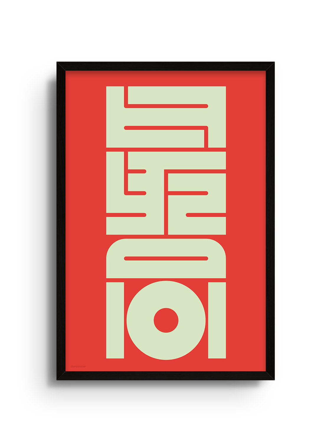 "最高#2 (Awesome)" by Kenichi Minami, fine art print in black frame. |frame=Black Frame|