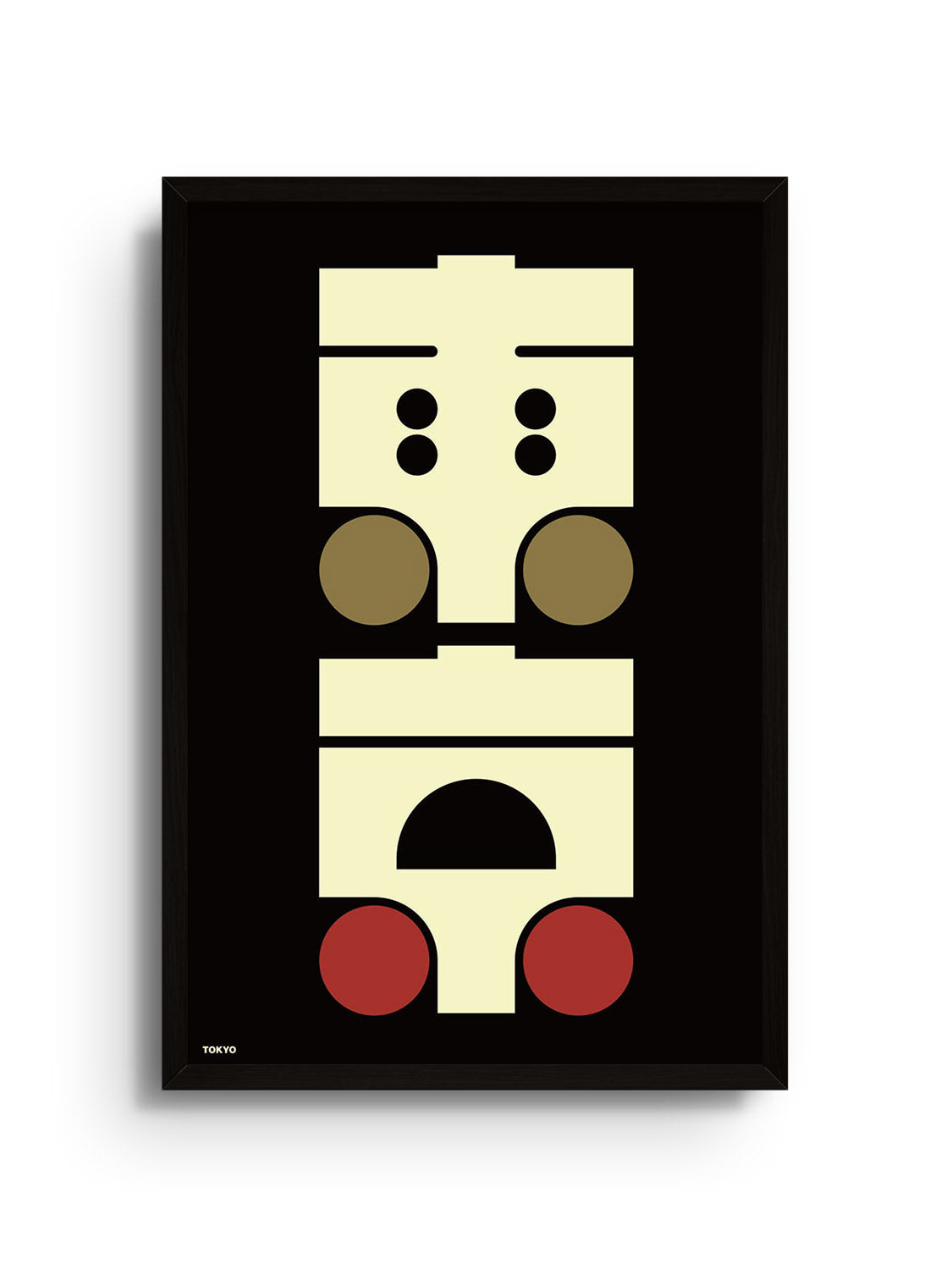 "東京#3 (TOKYO)" by Kenichi Minami in black frame, fine art print displaying vibrant urban scene. |frame=Black Frame|