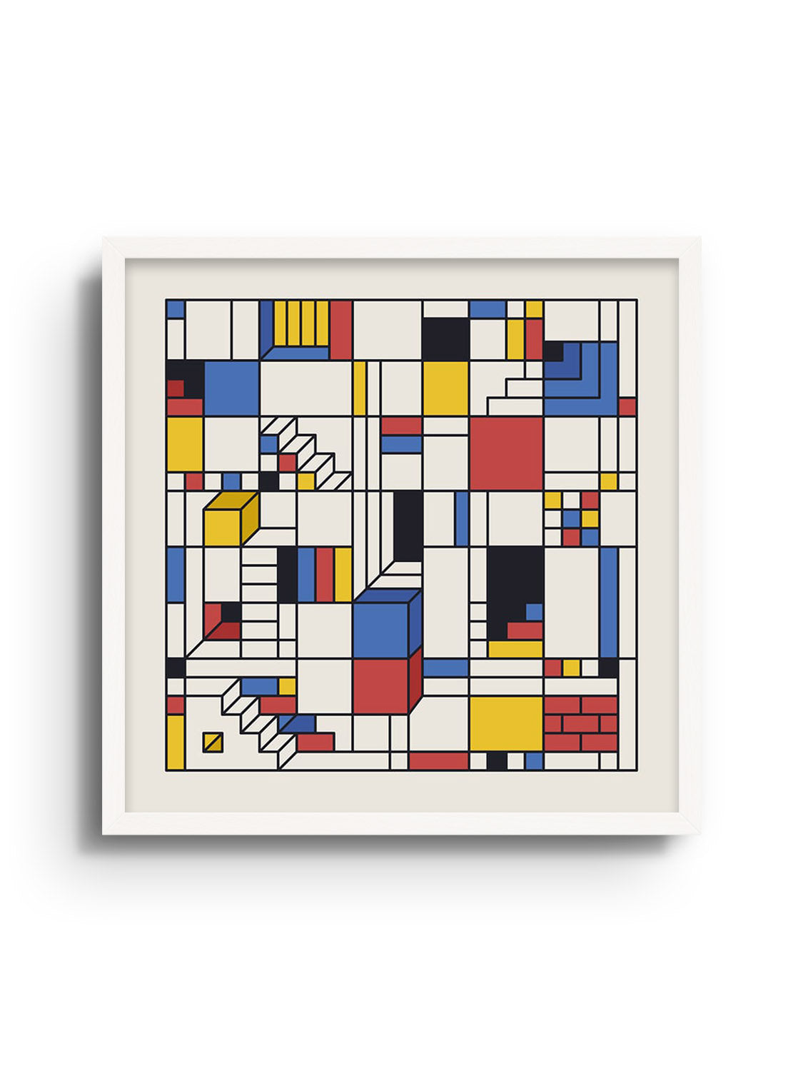 "Piet's Trap" fine art print by Rick Crane in white frame |frame=White Frame|