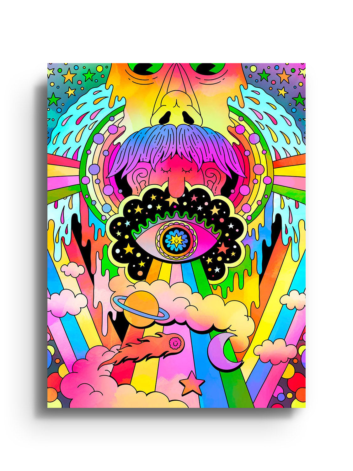 Fine art print "Cosmic Cogitation" by James Carey, displayed unframed. |frame=Unframed|