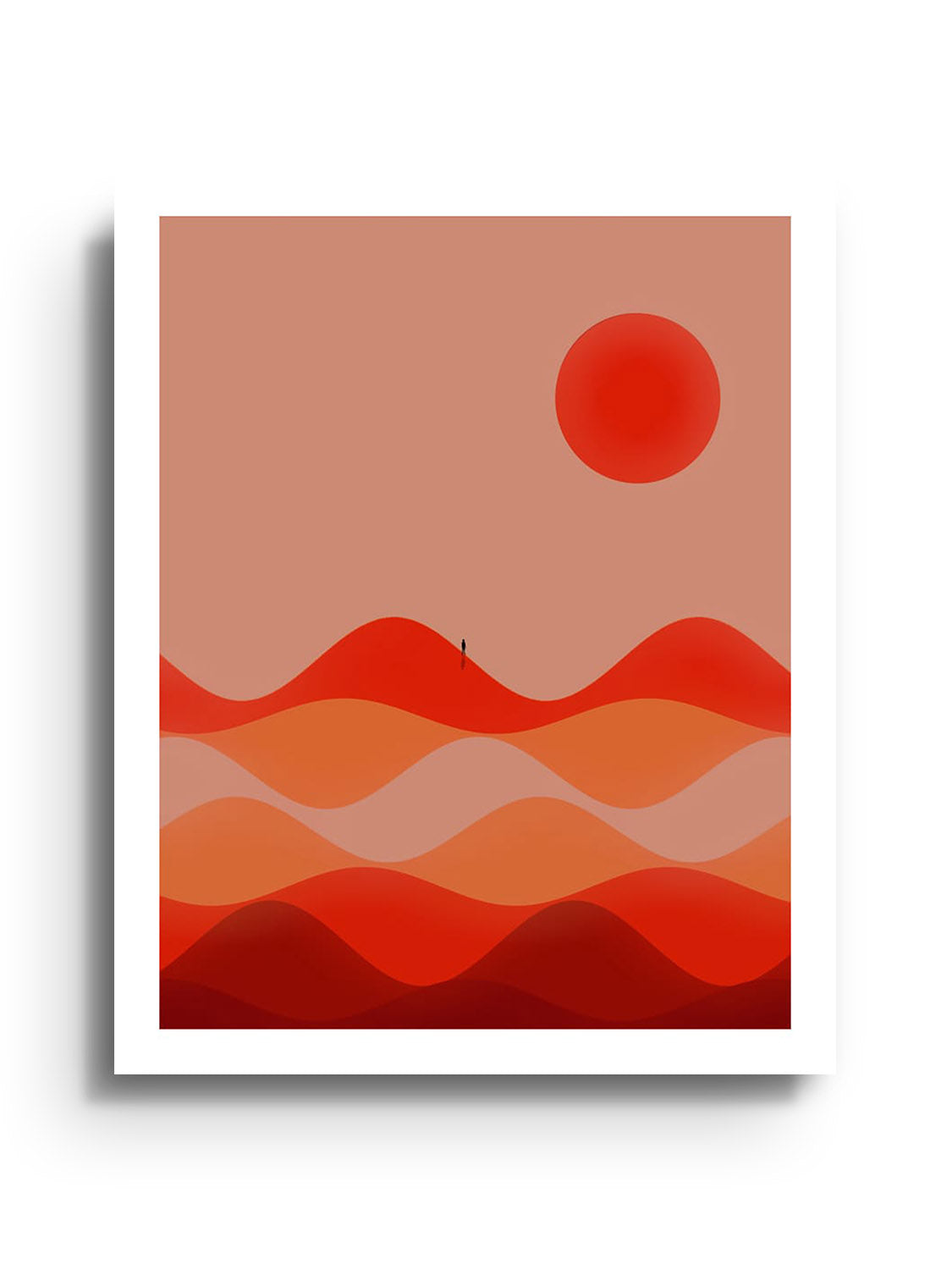 Fine art print "The Still Hour" by Michael Strevens, unframed, showcasing serene abstract design in muted tones. |frame=Unframed|