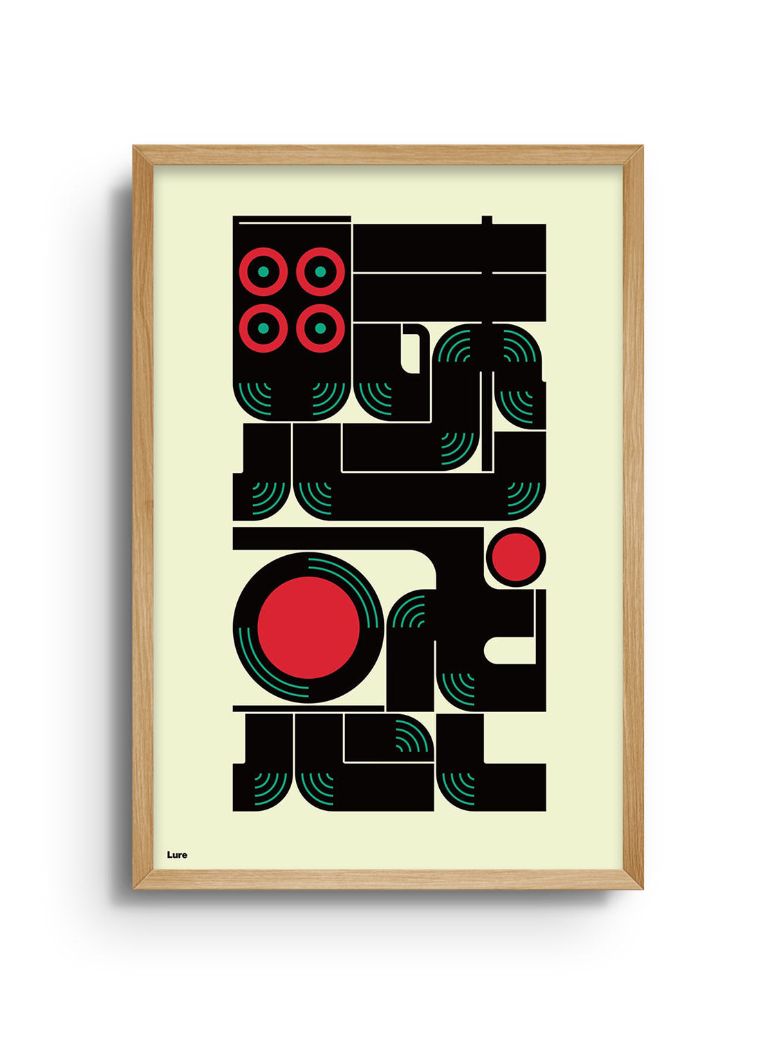 "魅惑 (Lure)" by Kenichi Minami in natural frame; fine art print wall decor |frame=Natural Frame|