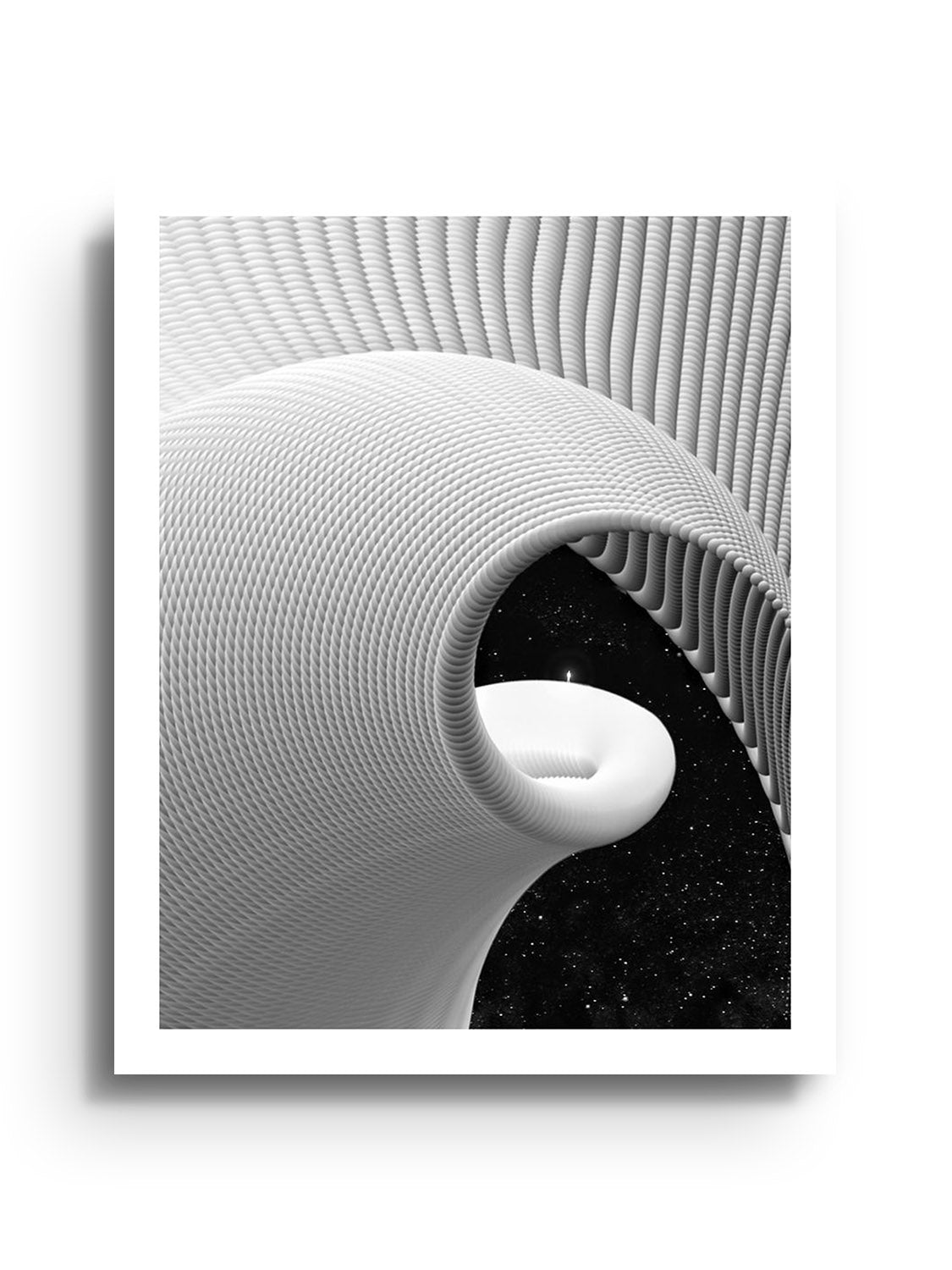 Fine art print "User Flow" by Michael Strevens, unframed display.