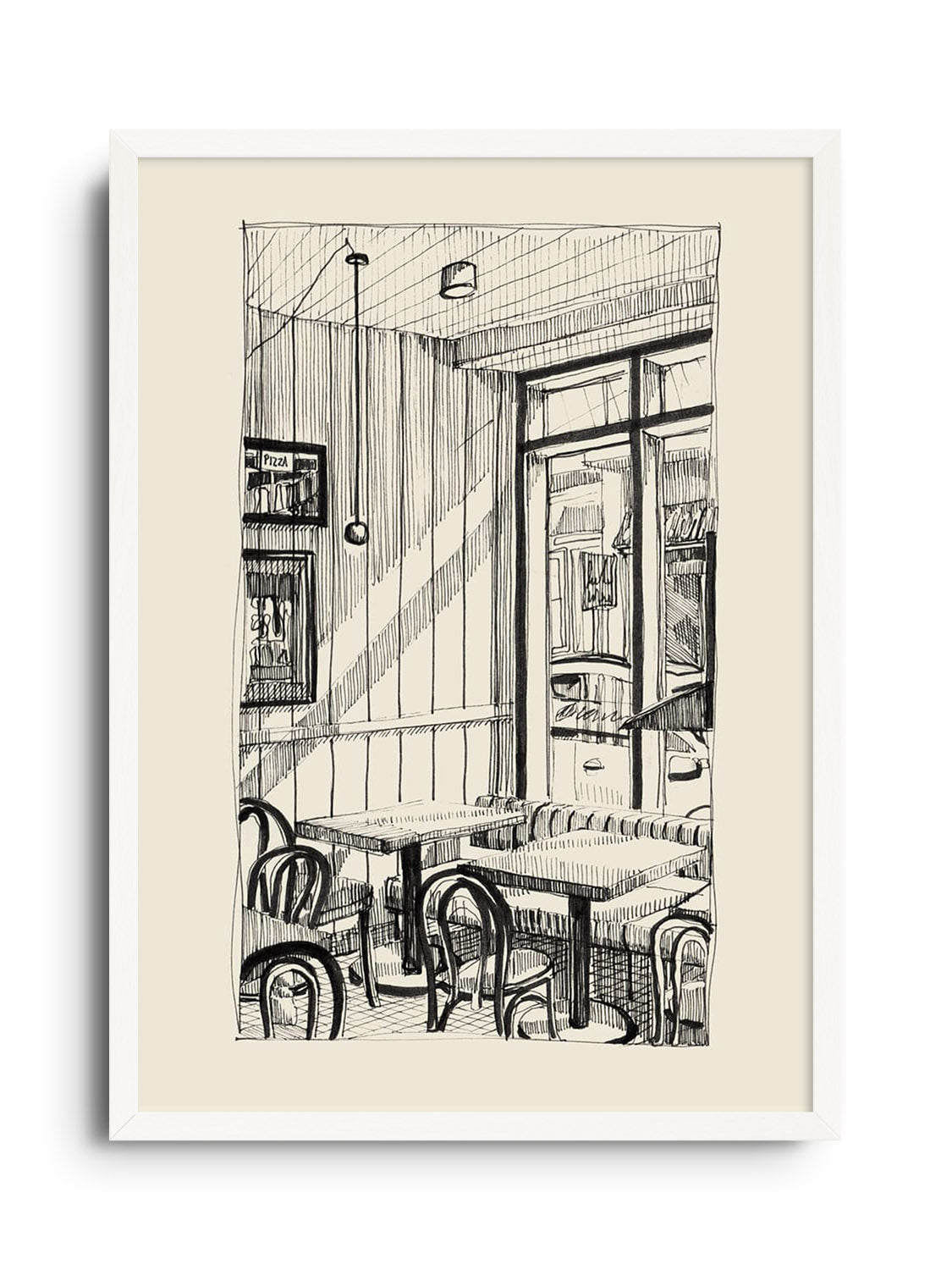 Fine art print "Sun Stream" by Emma Louise in white frame. |frame=White Frame|