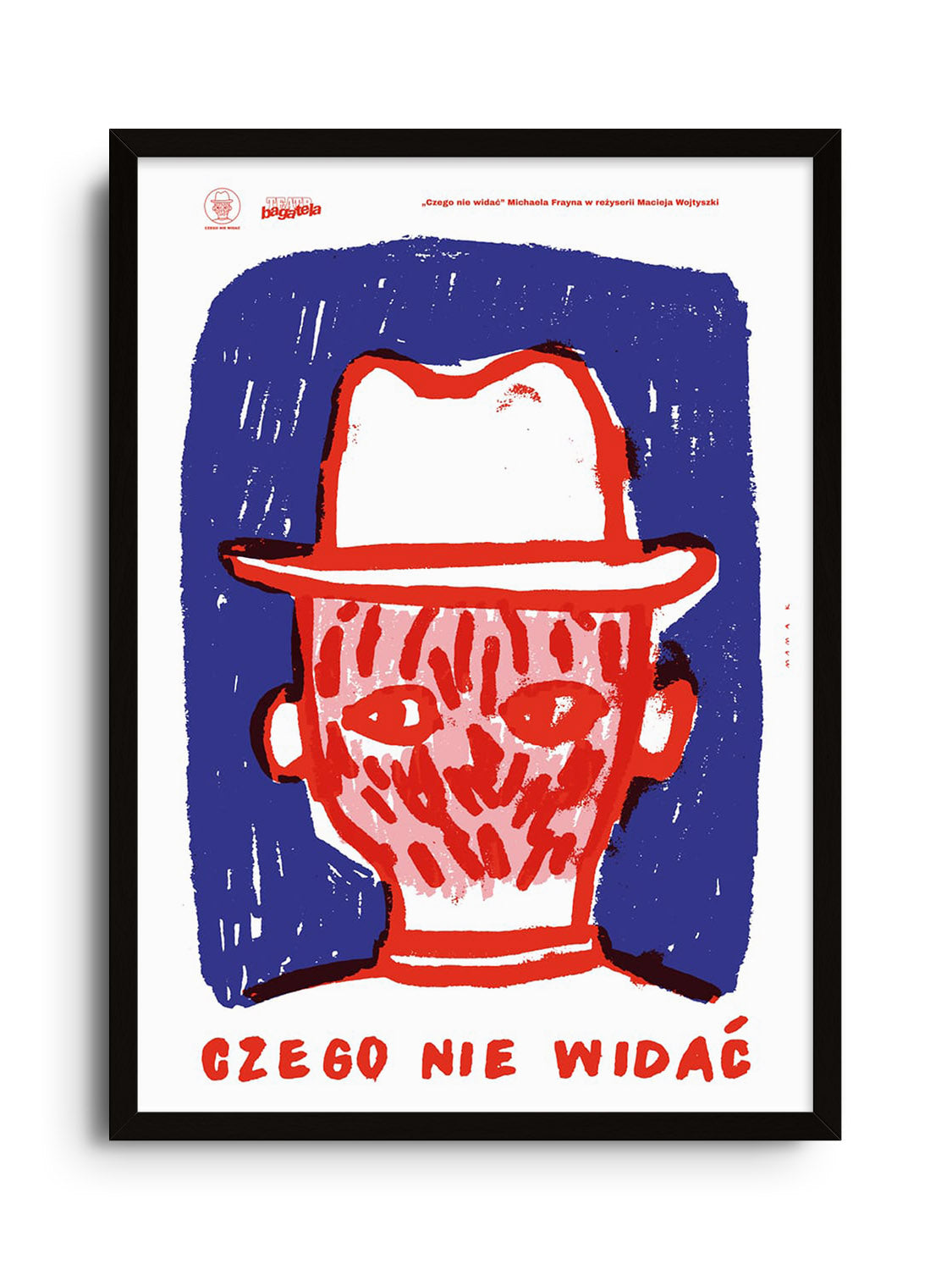 Fine art print "What Can't Be Seen" by Bartosz Mamak in black frame displayed. |frame=Black Frame|