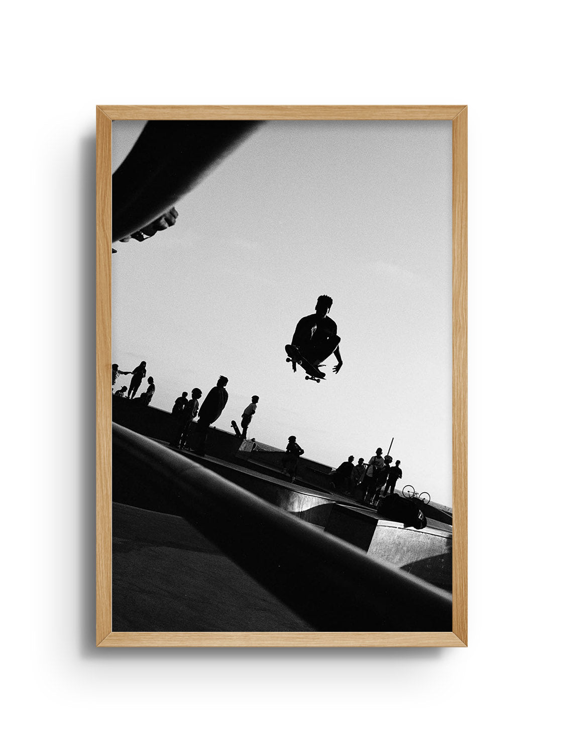 "Taking Flight" by Adam Sherrett fine art print in Natural Frame, showcasing dynamic movement and vibrant colors. |frame=Natural Frame|