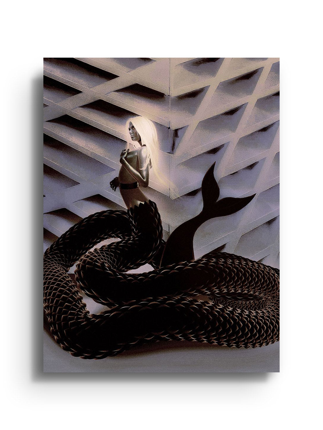 Fine art print "The Woman Clothed in Mischief" by denisa rahma, displayed as unframed.