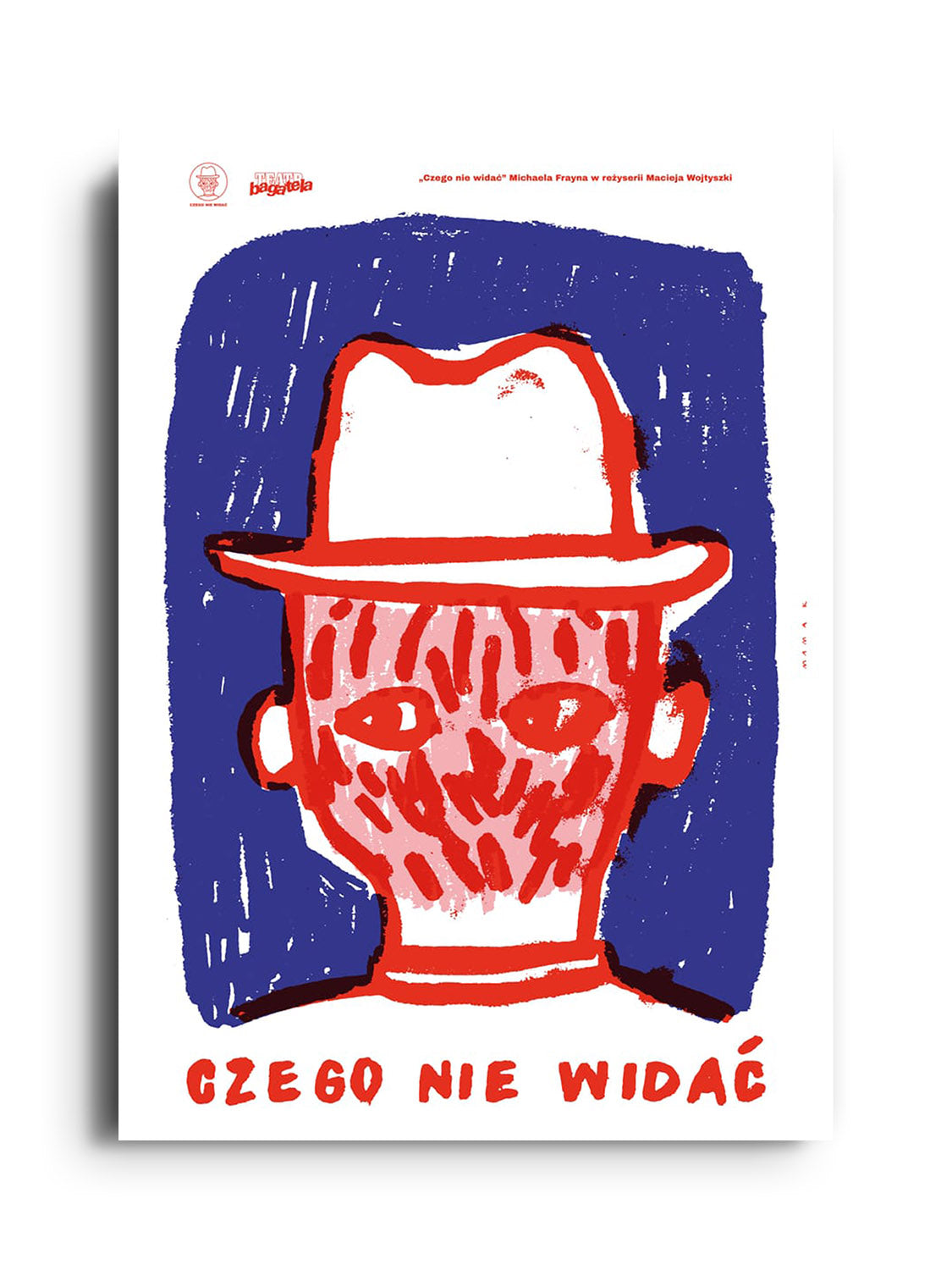 Unframed fine art print "What Can't Be Seen" by Bartosz Mamak, abstract composition in bold colors. |frame=Unframed|