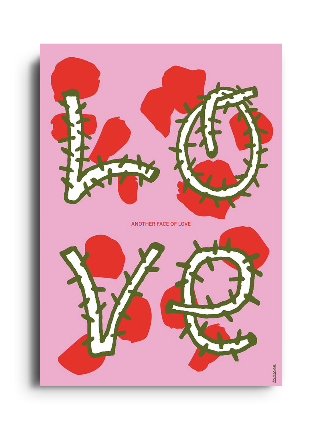 "Another Face Of Love" fine art print by Bartosz Mamak, unframed, showcasing a unique contemporary portrait style. |frame=Unframed|