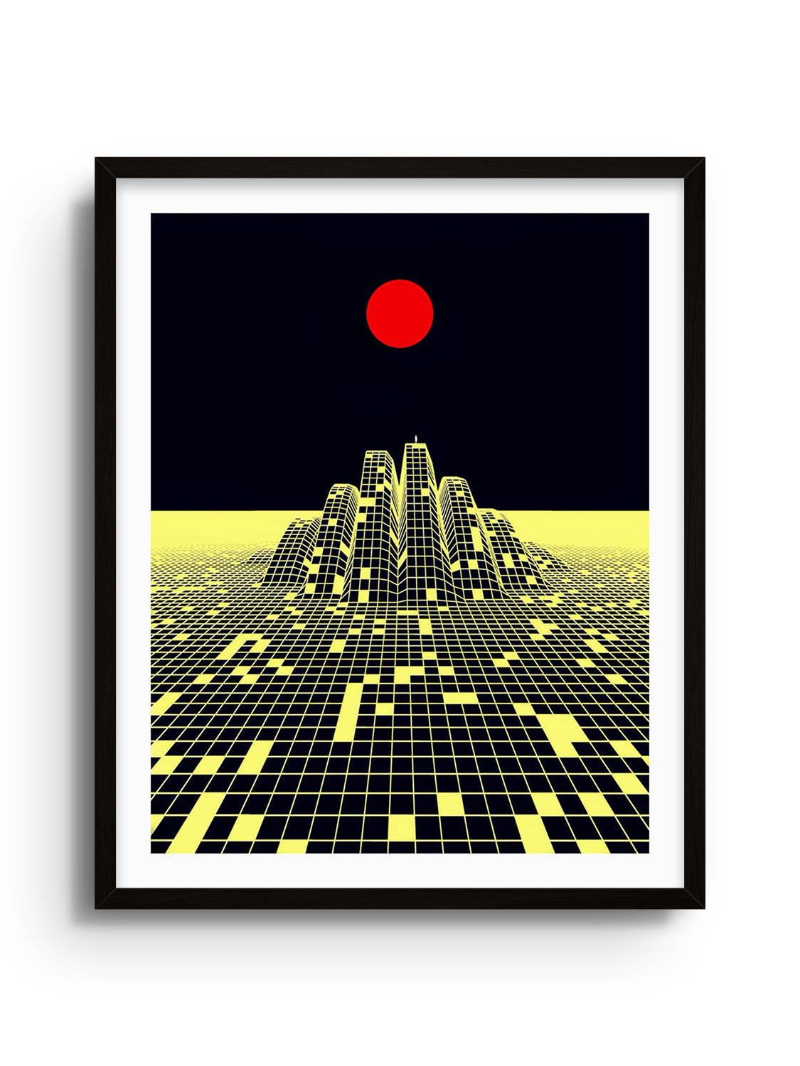 "Through Not Around" by Michael Strevens fine art print with black frame displayed. |frame=Black Frame|