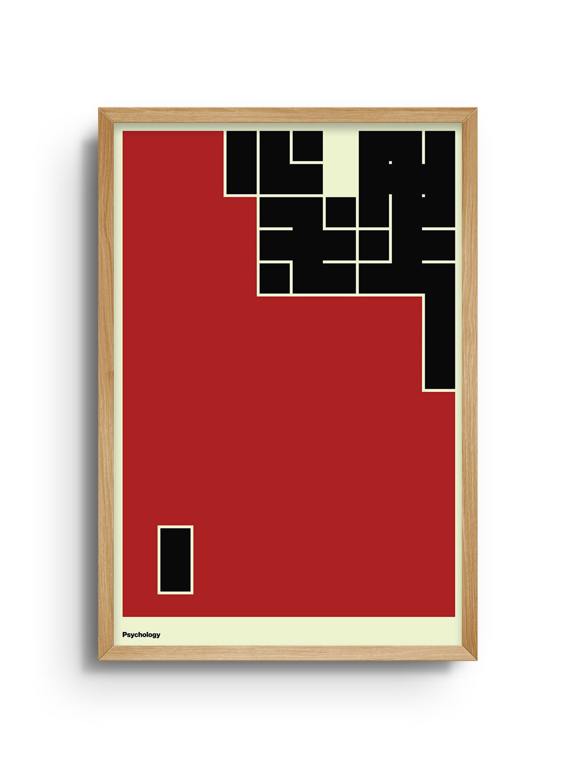 "心理 (Psychology)" by Kenichi Minami, fine art print in Natural Frame |frame=Natural Frame|
