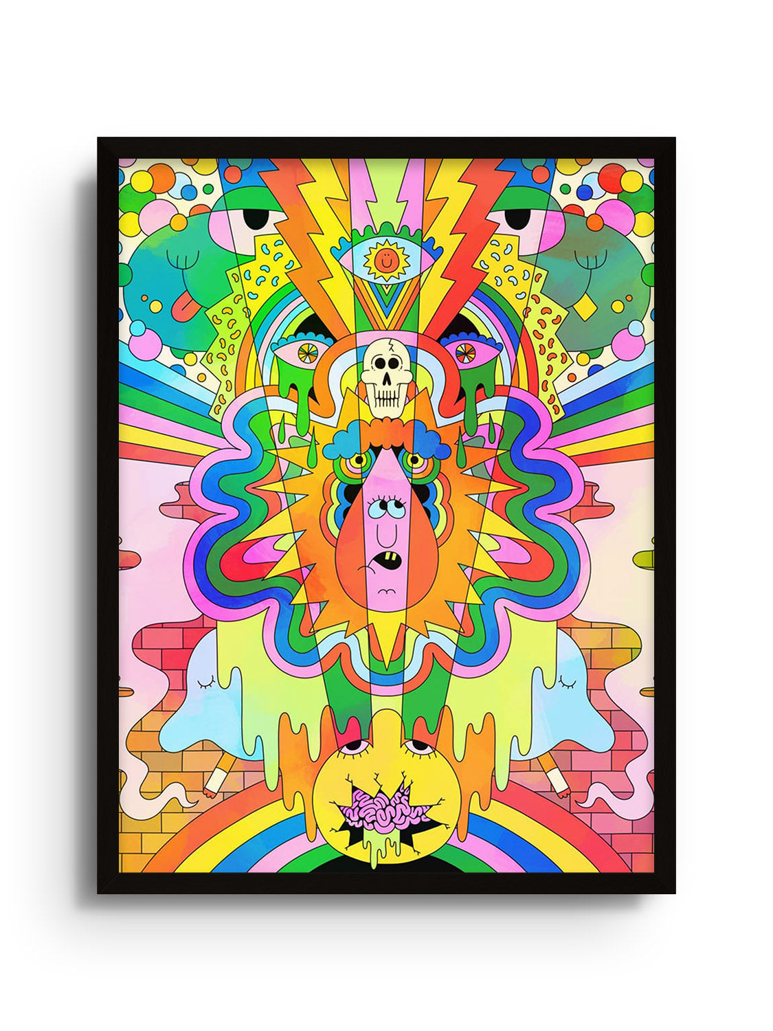 "Transcendovision" by James Carey, fine art print displayed in black frame. |frame=Black Frame|