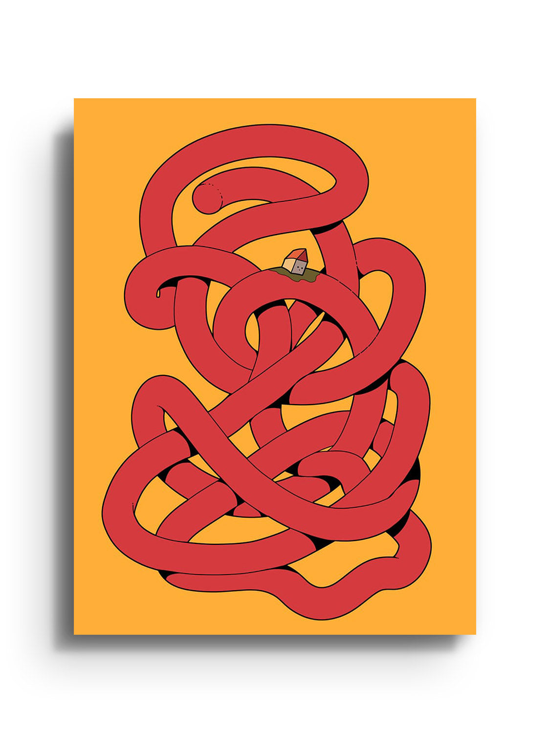 Fine art print "Noodle" by Ori Toor, displayed as unframed. |frame=Unframed|