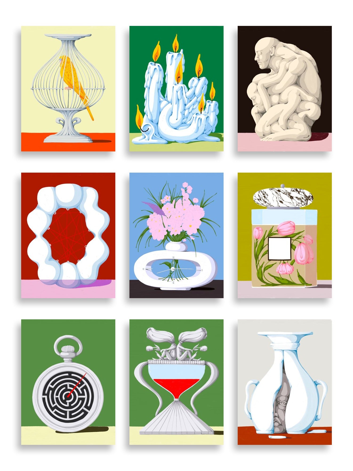 Flo Meissner Art Print Bundle — artwork selection grid by Flo Meissner