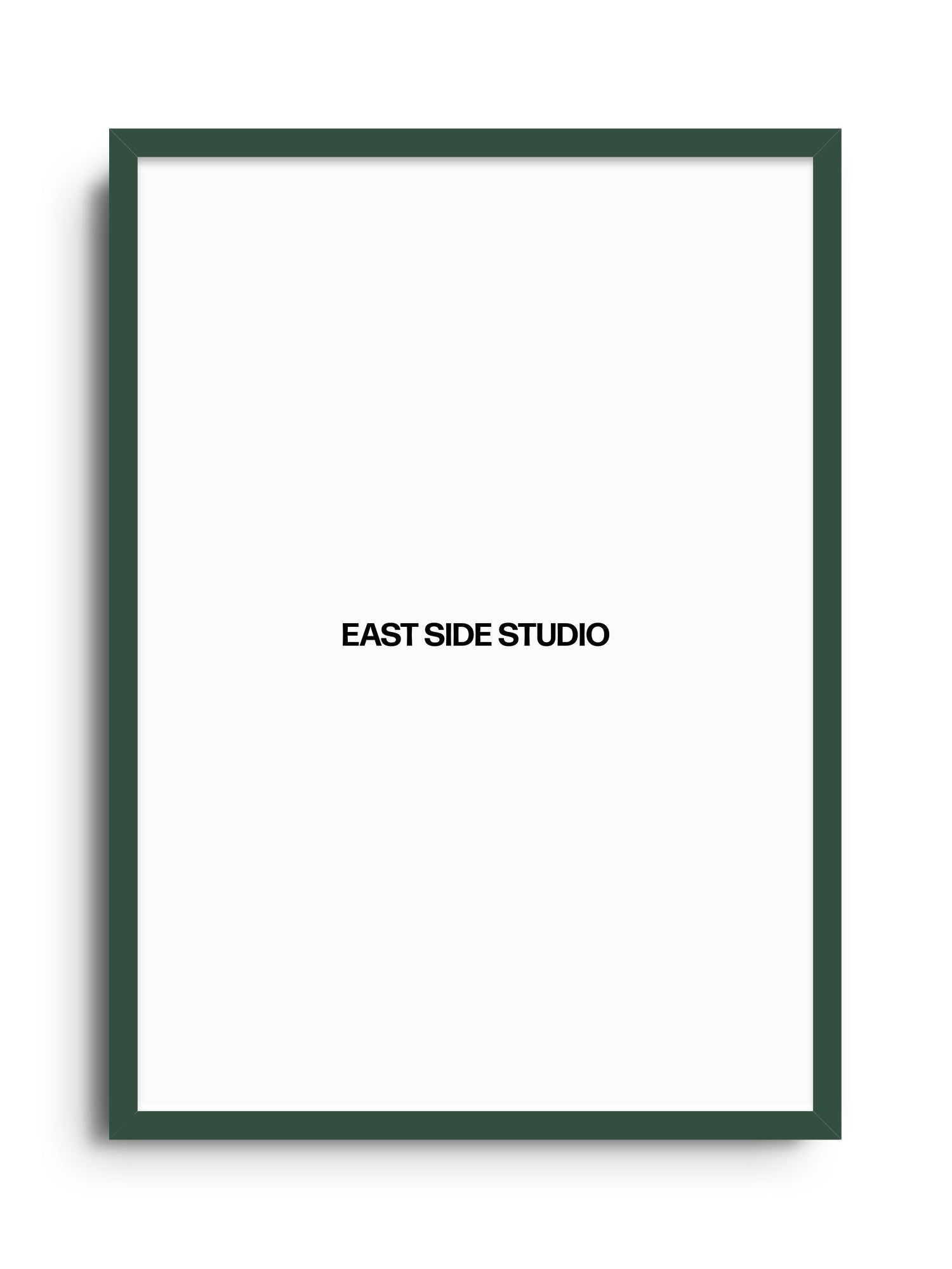 Forest Green - Premium Wooden Picture Frame with a dark green slim profile and handcrafted Obeche-wood moulding.