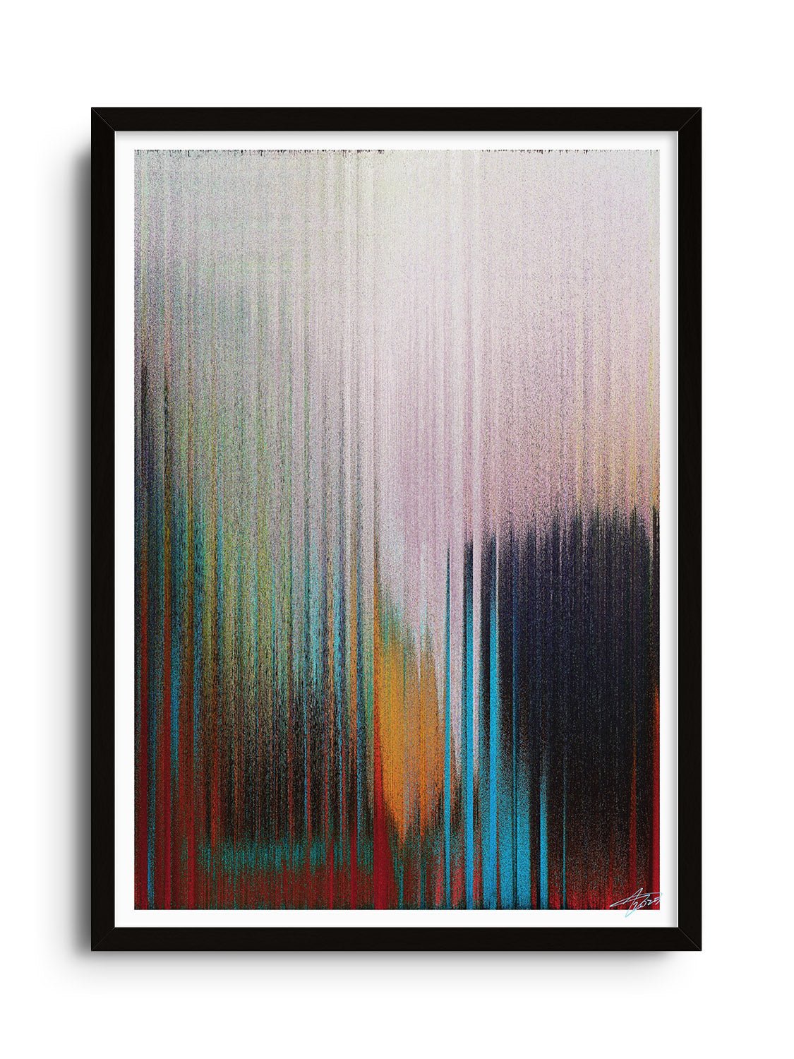 Glitch 25.402 - Distorted Plain - Aaron Borchardt - East Side Studio - Art Prints