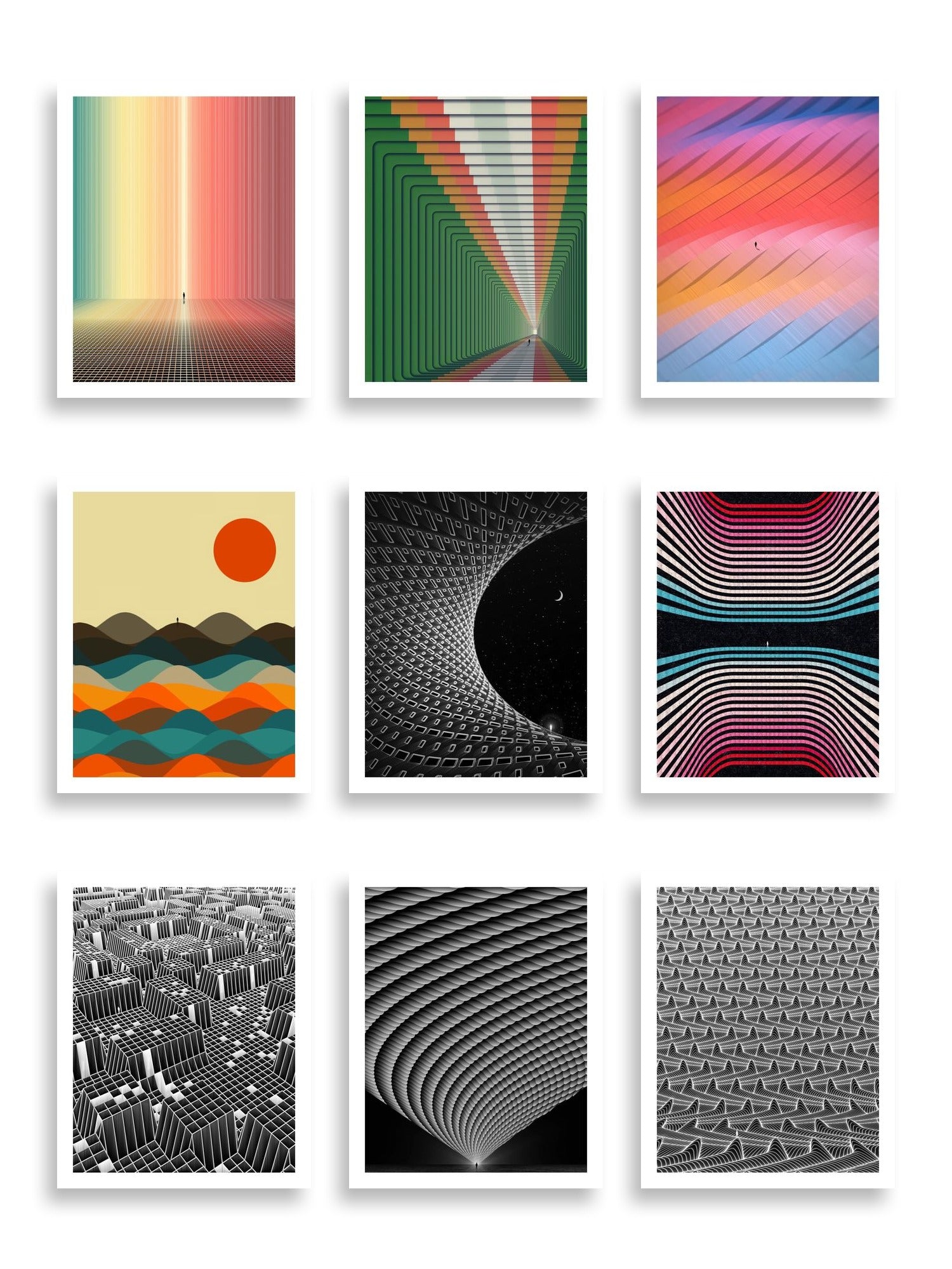 Michael Strevens Art Print Bundle — artwork selection grid by Michael Strevens