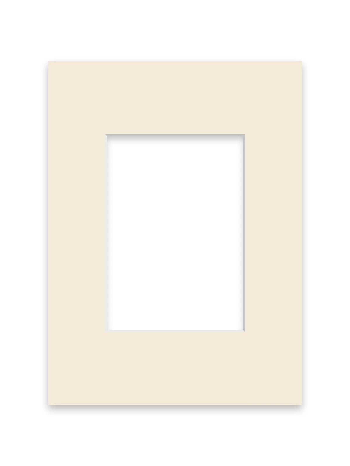 Ecru picture frame mount board