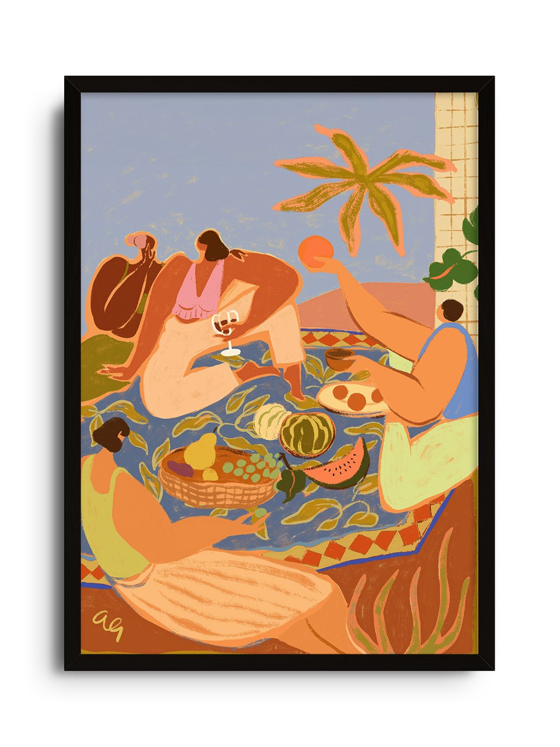 Summer Picnic - Arty Guava - East Side Studio - Art Prints