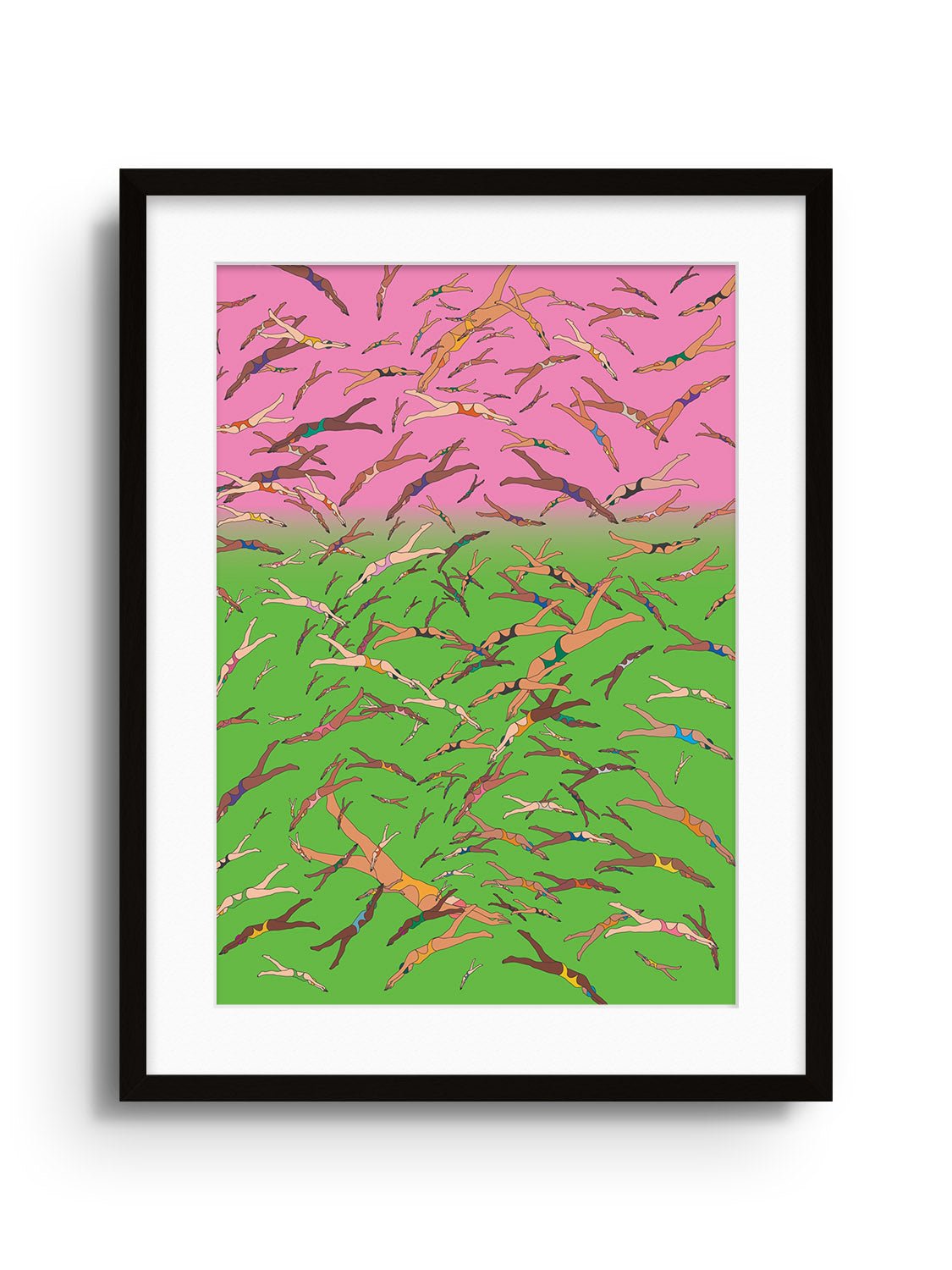 The Swimmers - Seba Cestaro - East Side Studio - Art Prints