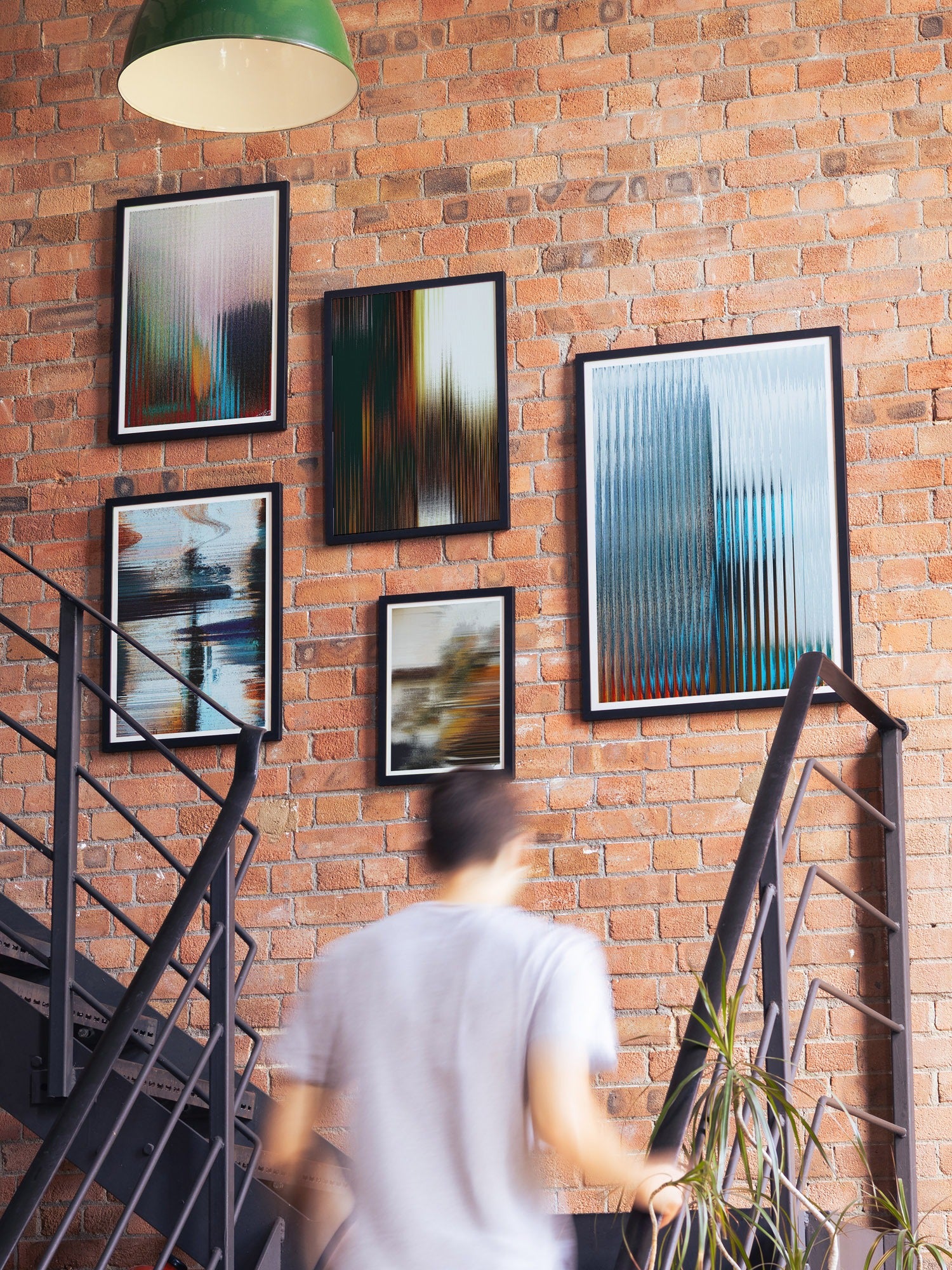 "Glitch 26.227 - Vessel by Aaron Borchardt, fine art print in black frame displayed in styled interior setting." |type=lifestyle|