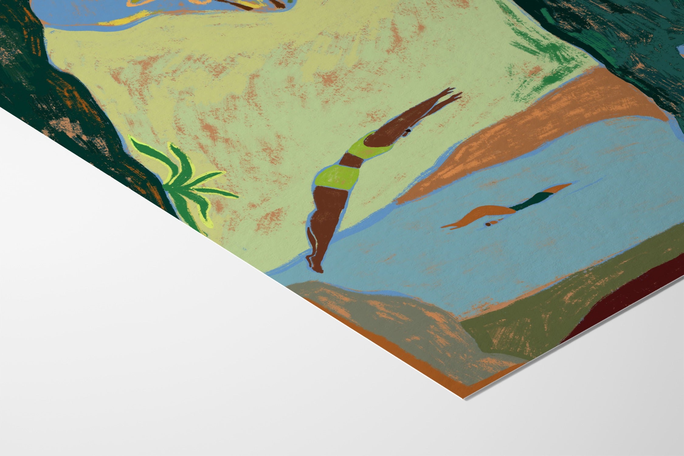 Take The Leap - Arty Guava - Fine Art Paper 200gsm |type=lifestyle|
