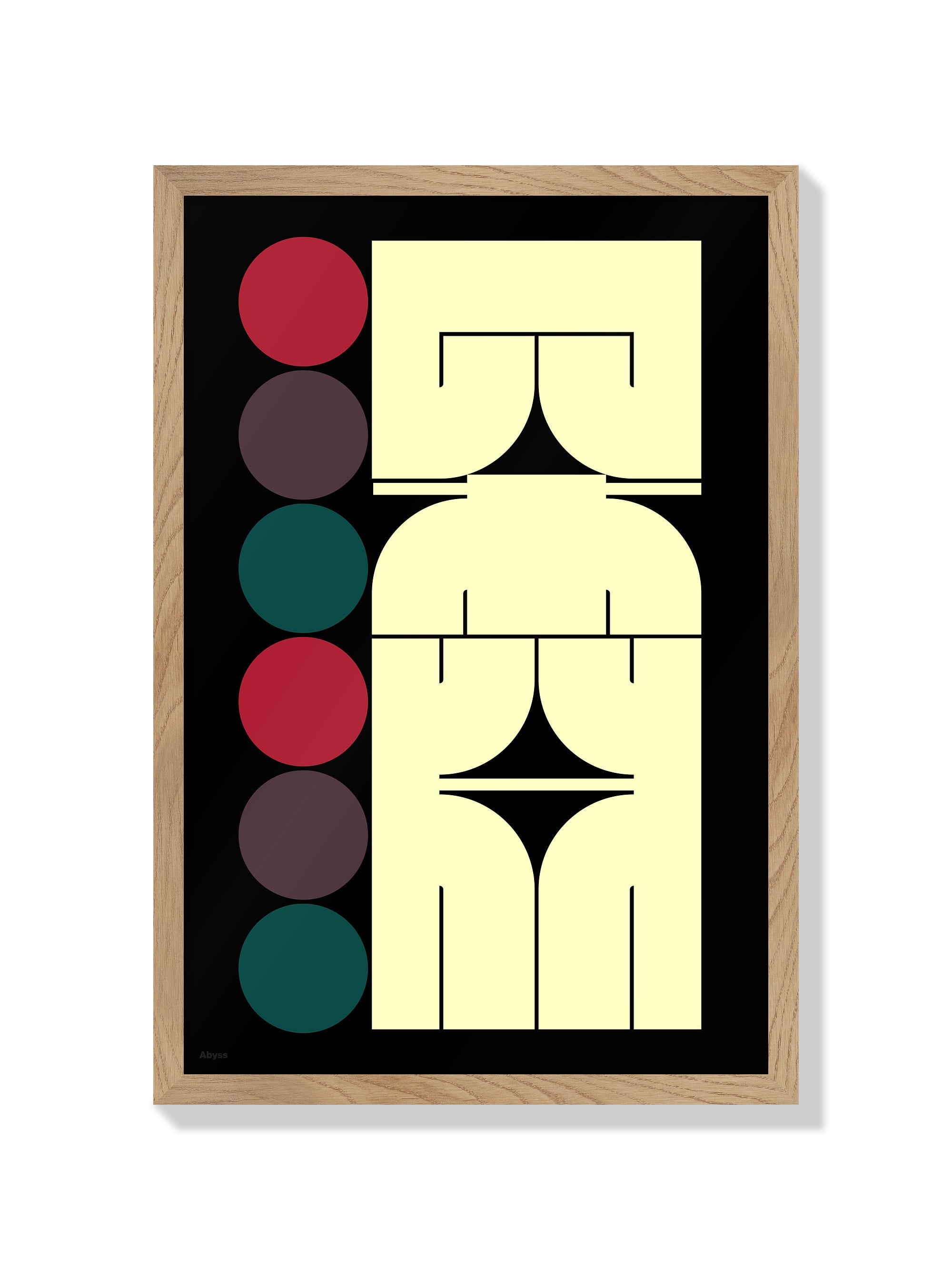 "深淵#2 (Abyss)" by Kenichi Minami, fine art print in natural frame. |frame=Natural Frame|