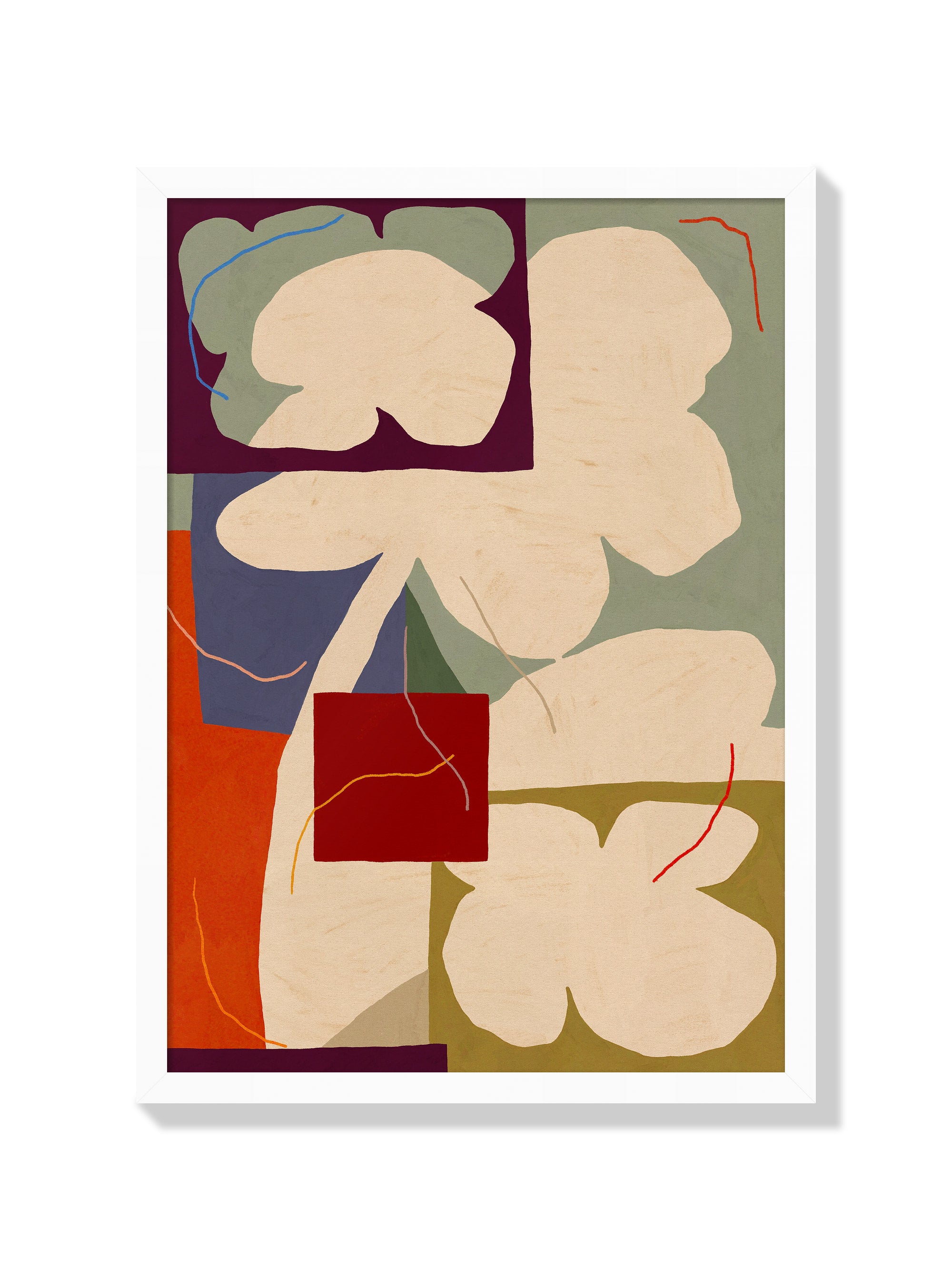 Abstract Flower (ii) - Sophie Deller - White Frame |frame=White Frame|