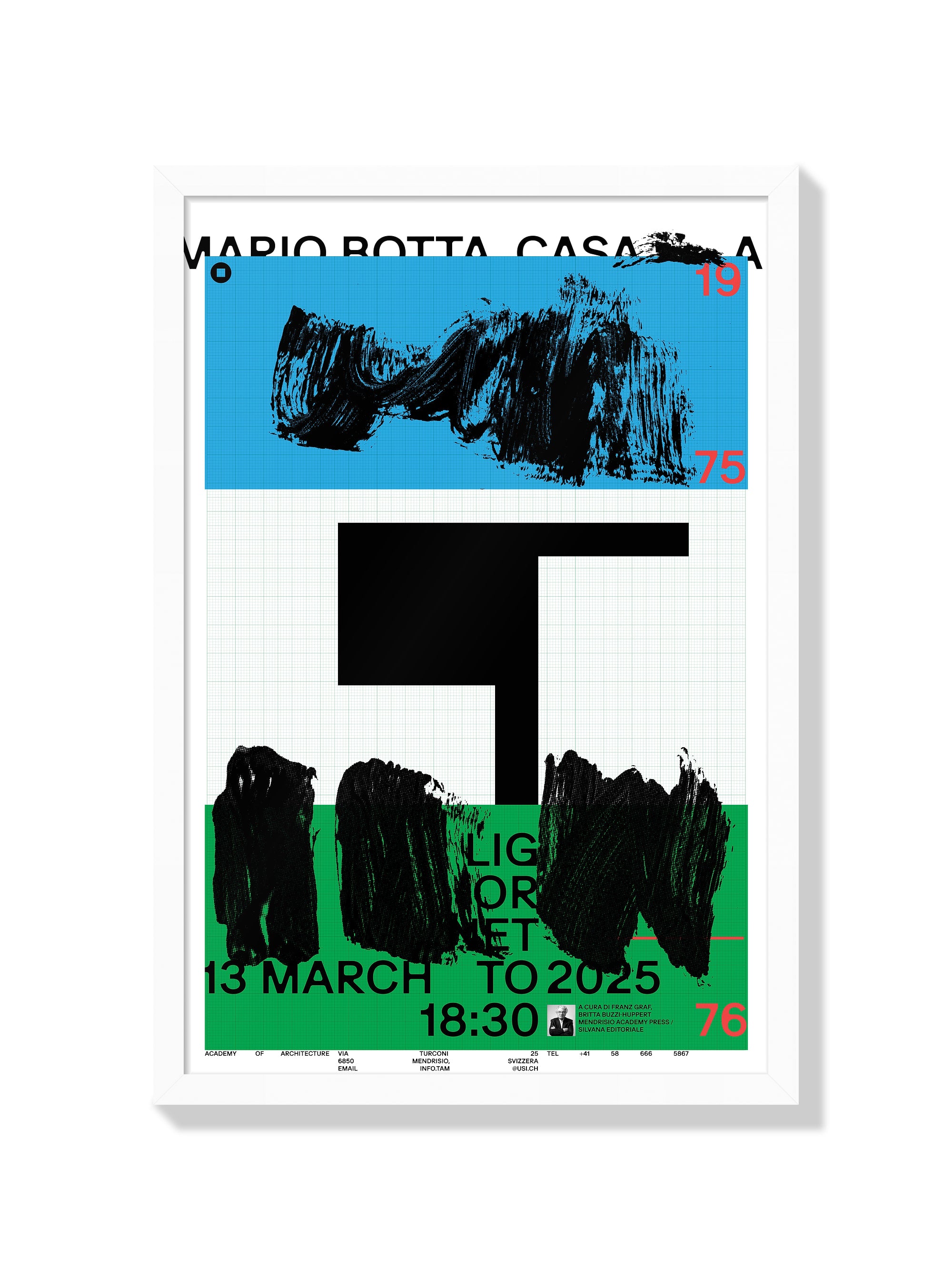 Mario Botta Casa A Ligornetto - Anastasia Temirkhan - White Frame |frame=White Frame|
