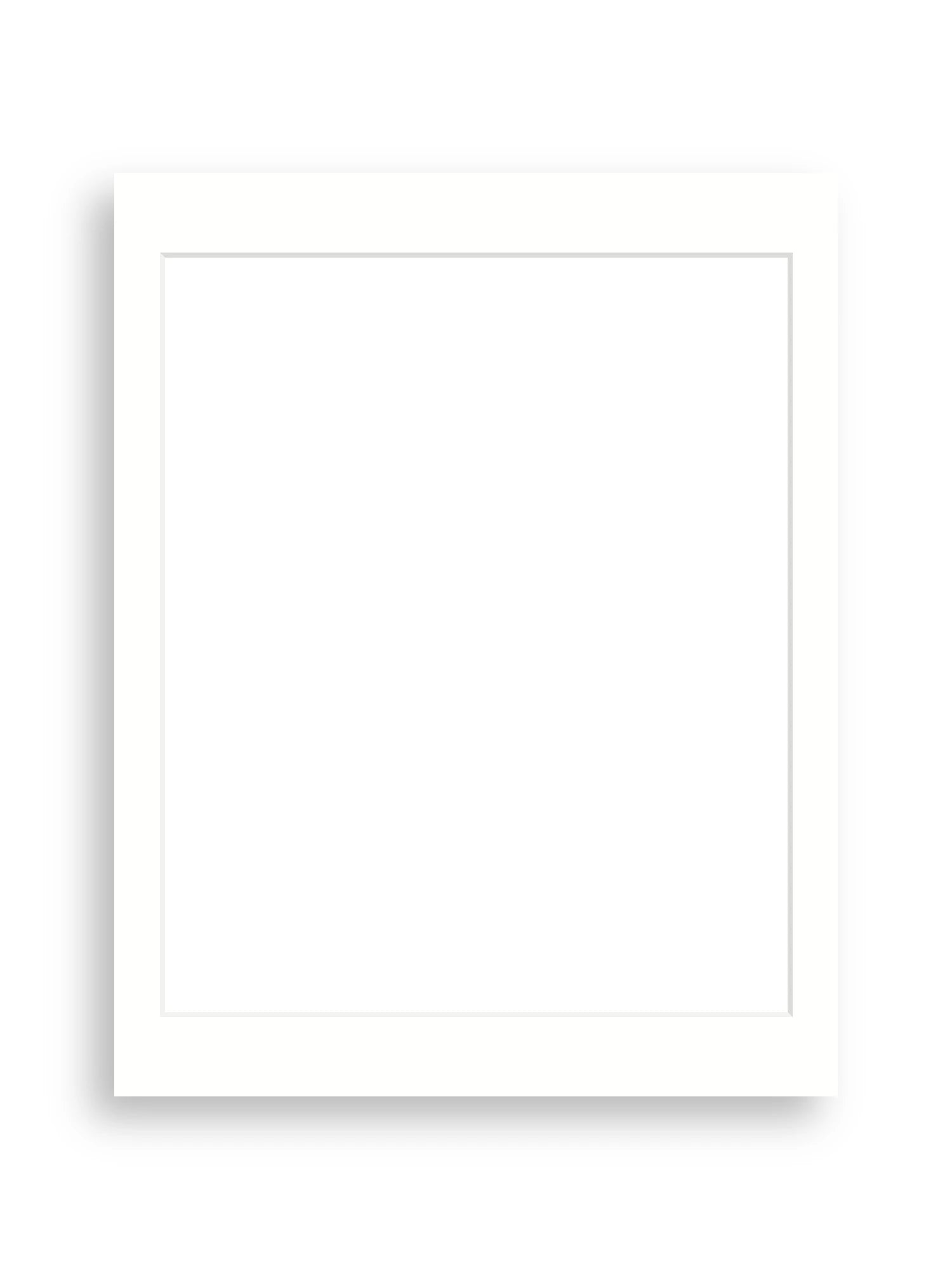 11×14" picture mount board for 10×12" artwork in Snow White