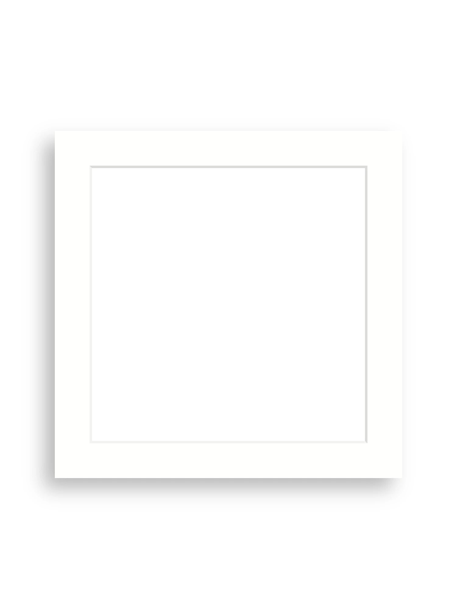 12×12" picture mount board for 10×10" artwork in Snow White