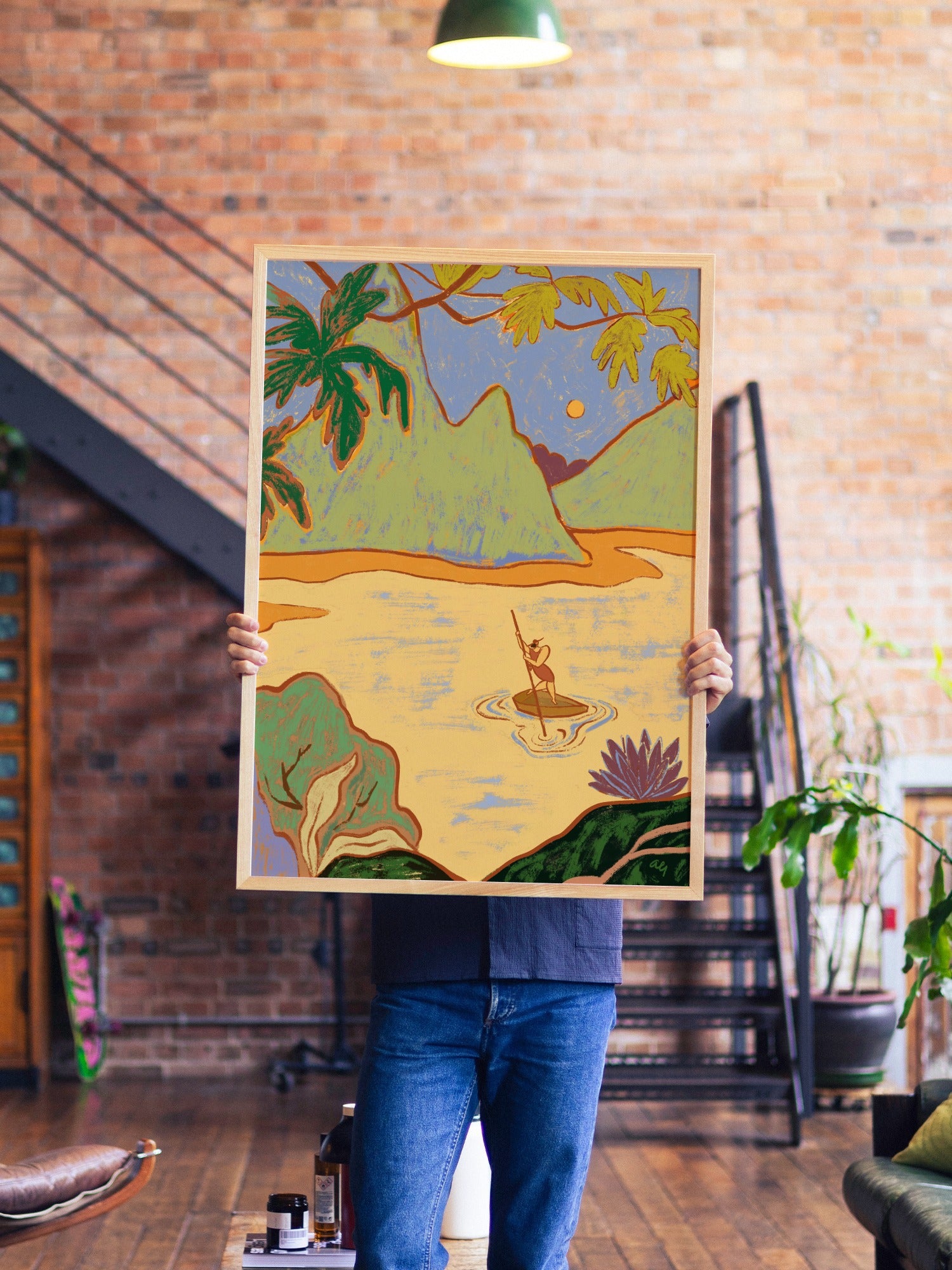 Arrived - Arty Guava - A1 - Natural Wood Frame |type=lifestyle|
