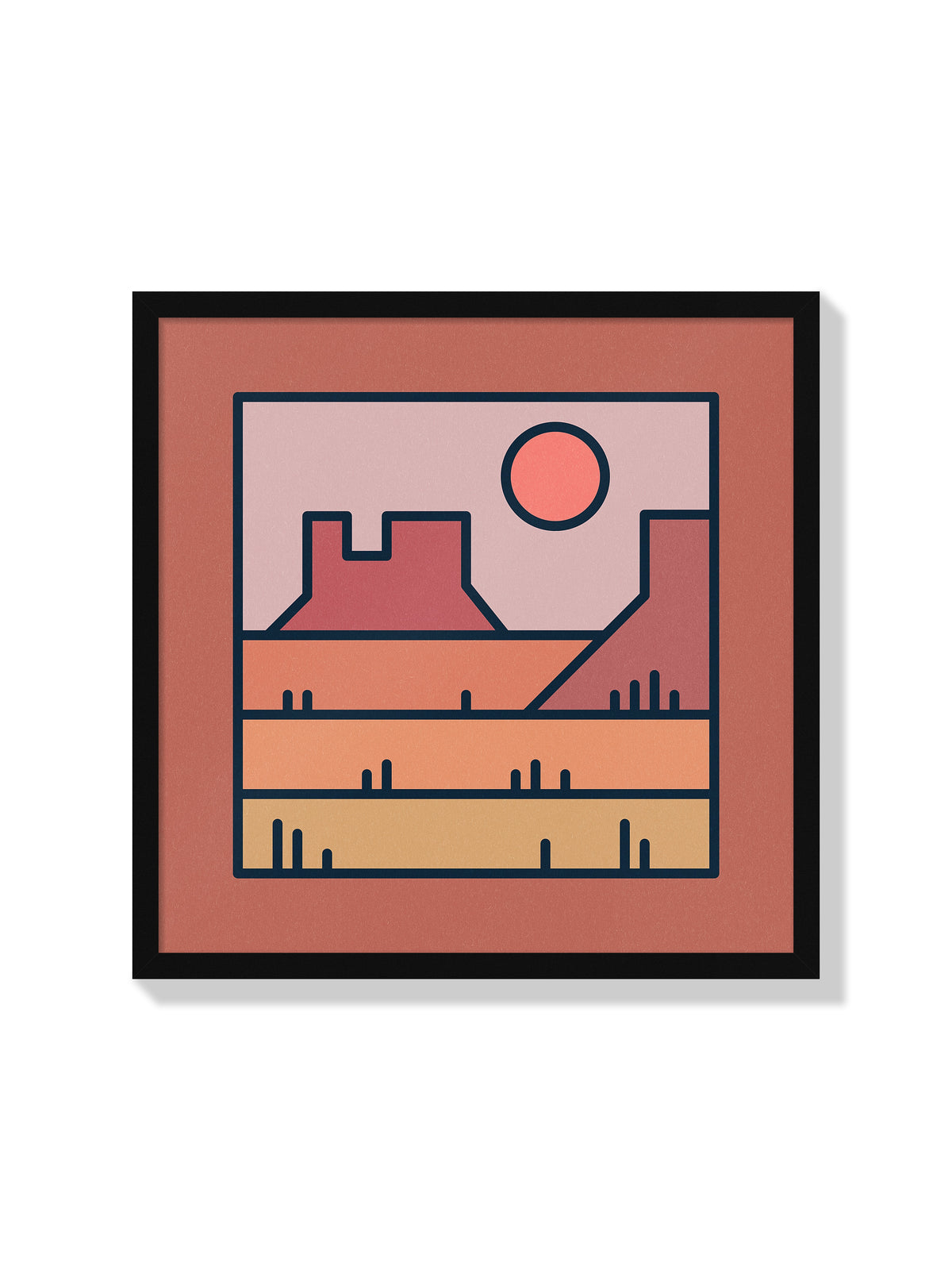 A Day in the Desert (Miniscape 11) - Rick Crane - Black Frame |frame=Black Frame|