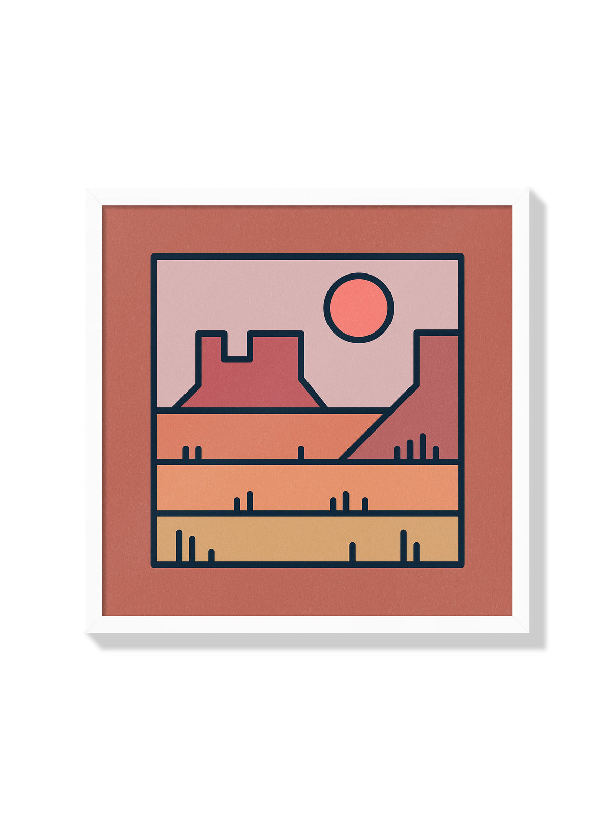 A Day in the Desert (Miniscape 11) - Rick Crane - White Frame |frame=White Frame|