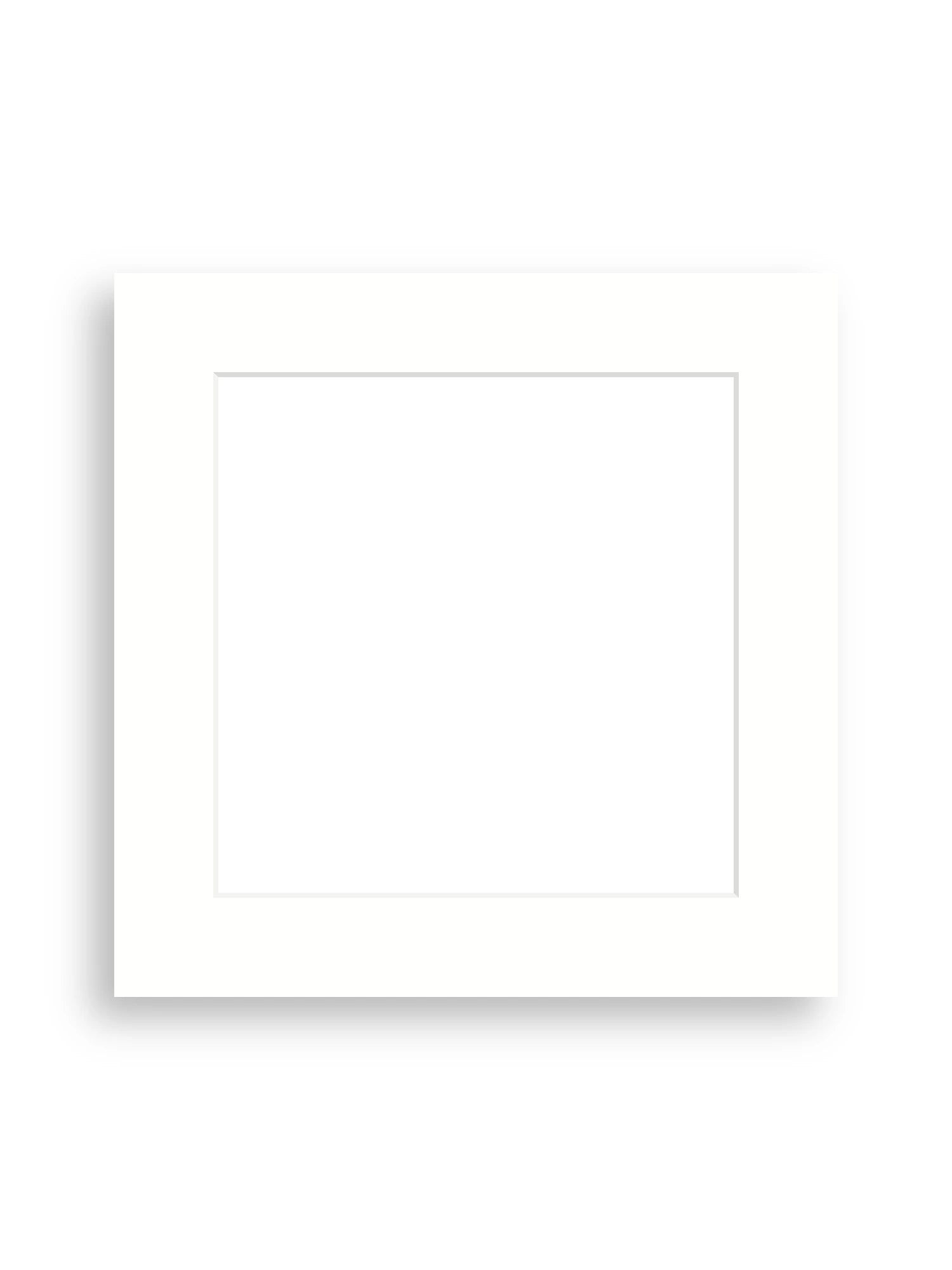 16×16" picture mount board for 12×12" artwork in Snow White