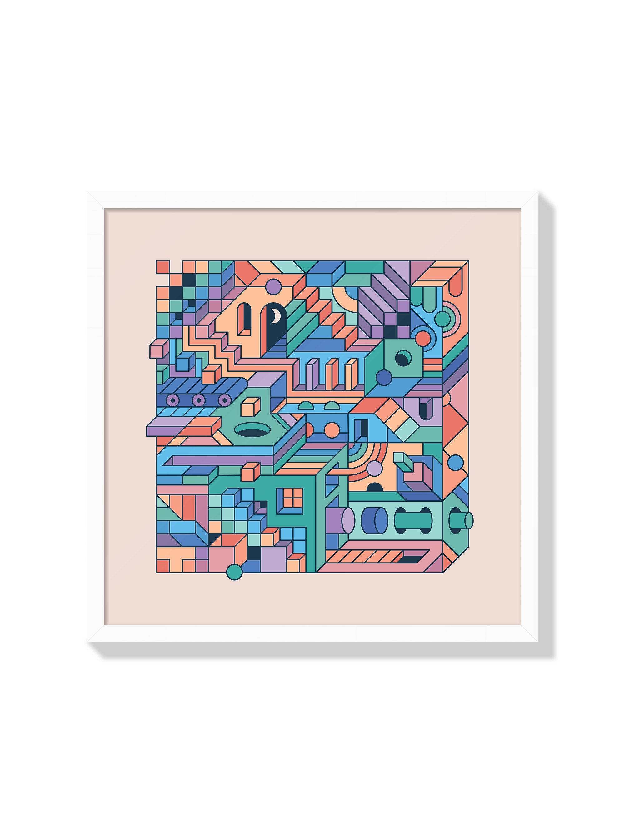 Mental Block 02 - Rick Crane - White Frame |frame=White Frame|