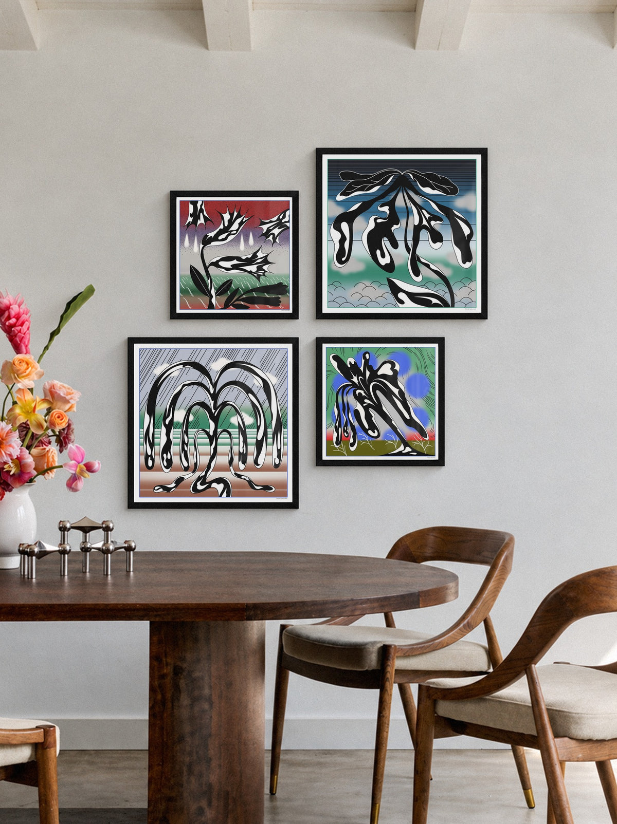 Flower - Turquoise - Thomas Merceron — 1:1_GWBlack_120926 [Style = Lifestyle]